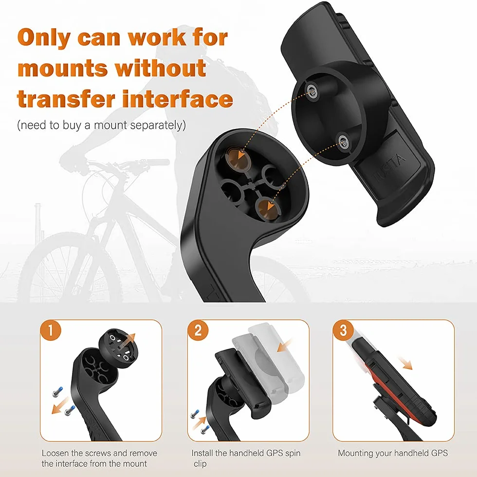 TUSITA 2-PAK Mounts Klips Adapter Kompatybilny z Garmin inReach eTrex GPSMAP Oregon Alpha Rino Series