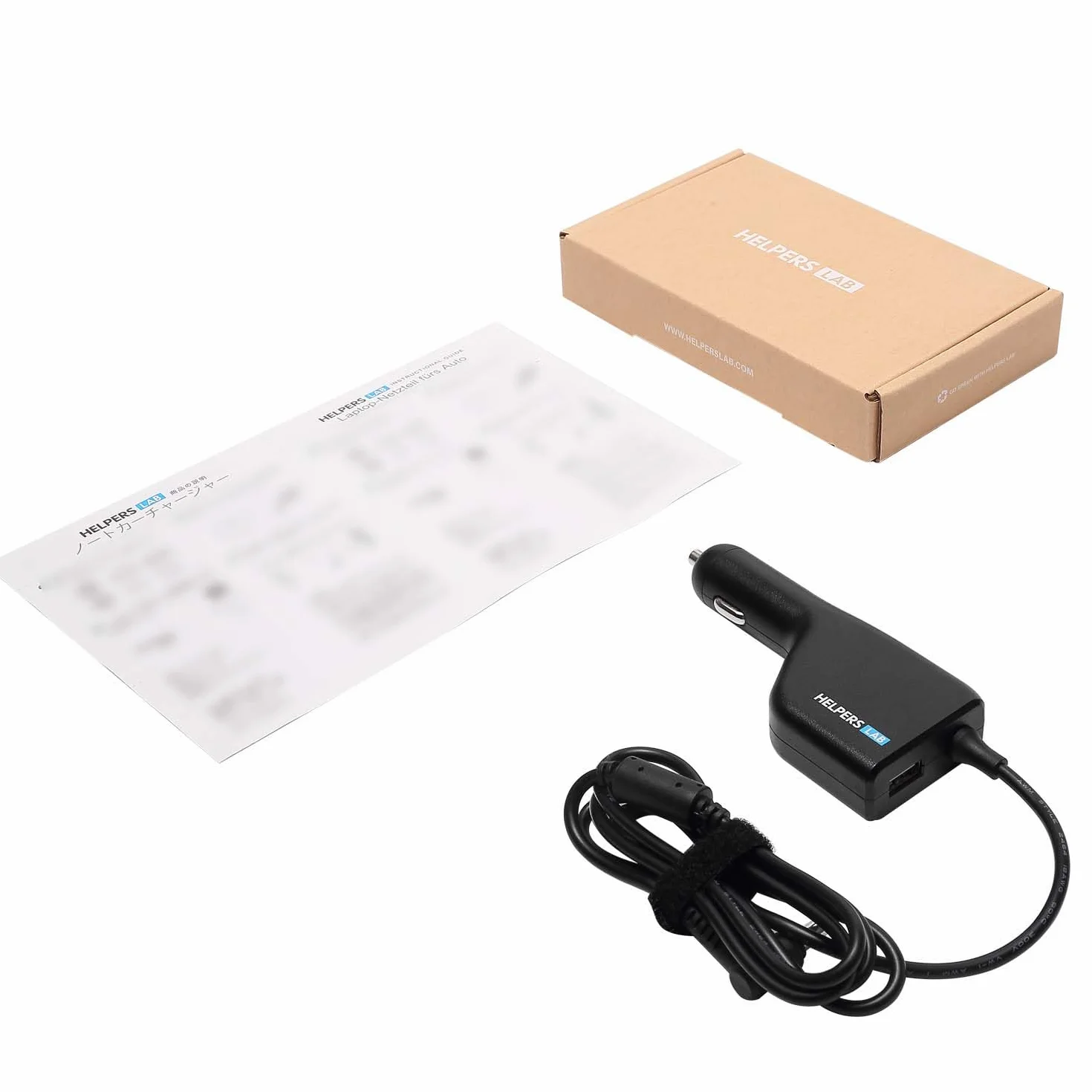 HELPER 19,5 V 4,62 A Ładowarka samochodowa do HP Laptop Envy4 Envy6 EliteBook TouchSmart Folio Pavilion Stream Spectre Zbook chromebook 90 W 65 W 45 W Niebieskie złącze