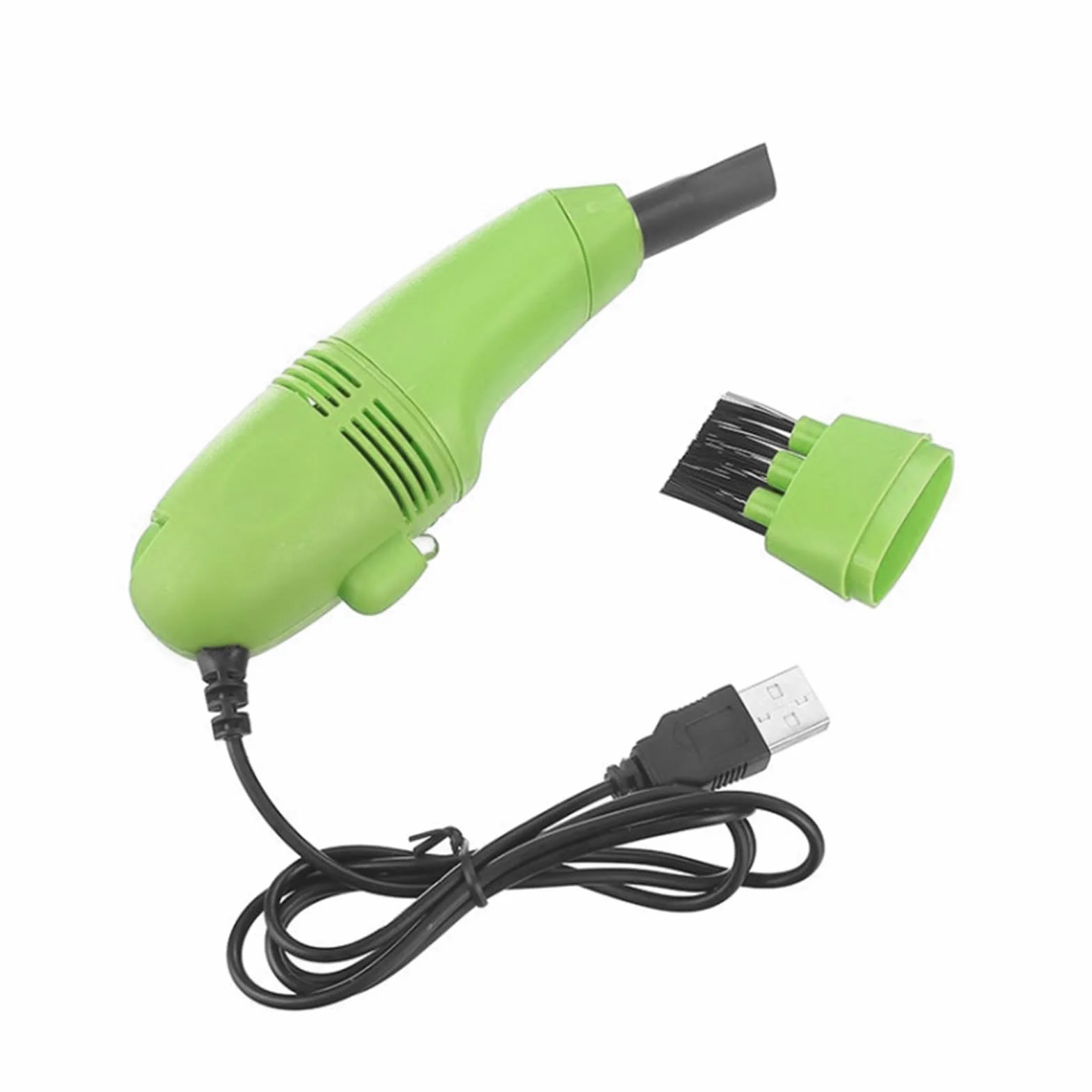 Tangxi Mini Odkurzacz USB Przenośny do Czyszczenia Klawiatury Niski Poziom Hałasu Duża Pojemność (GREEN)