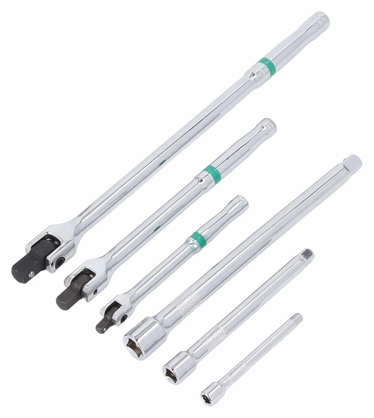 Zestaw nasadek udarowych z przedłużeniem klucza płaskiego 1/2, 3/8, 1/4 cala, uniwersalny zestaw kluczy do mechaniki i projektów DIY, trwałe i wszechstronne narzędzie