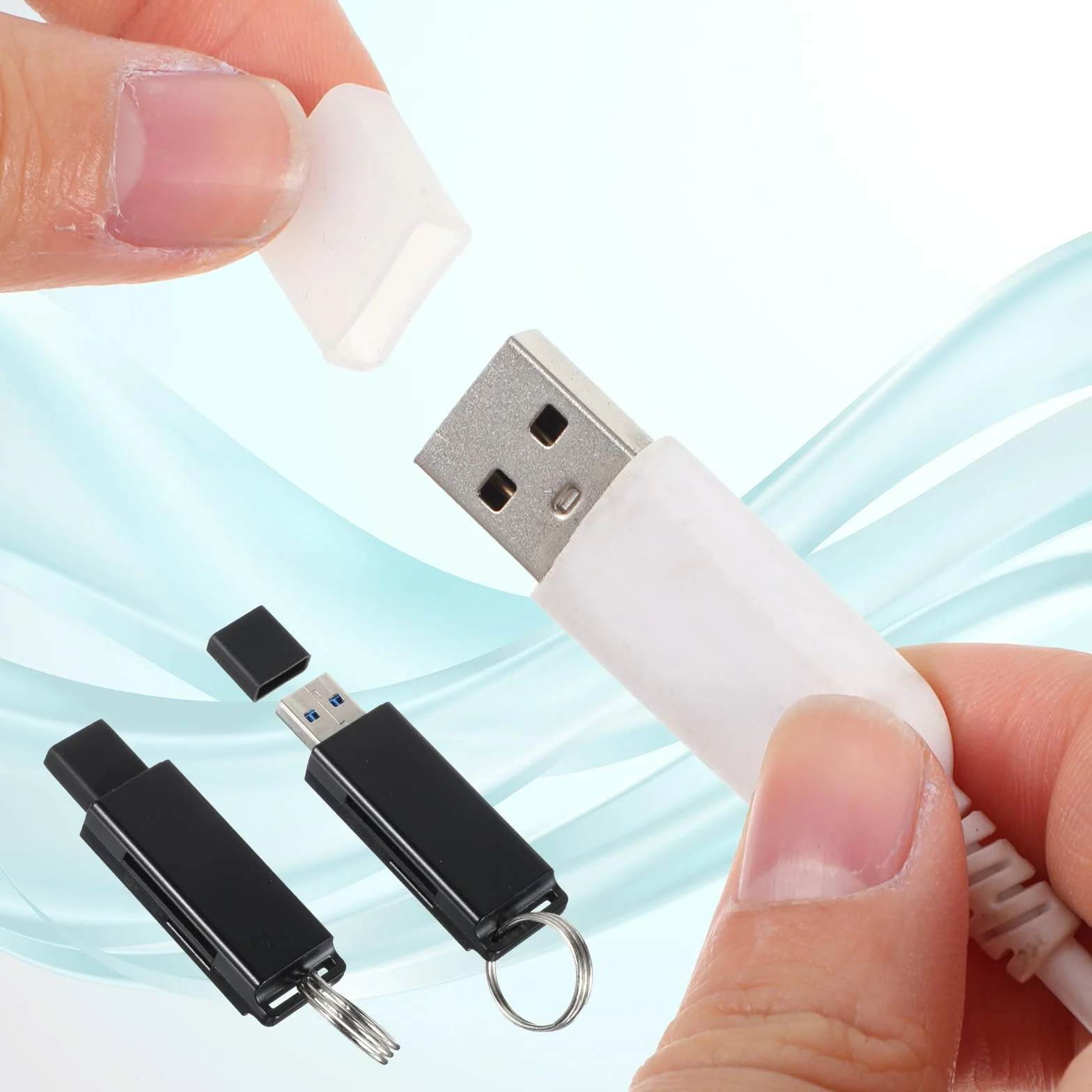 Nasadka ochronna USB, 30 sztuk, pyłoszczelna wtyczka USB-A, ochrona przed kurzem