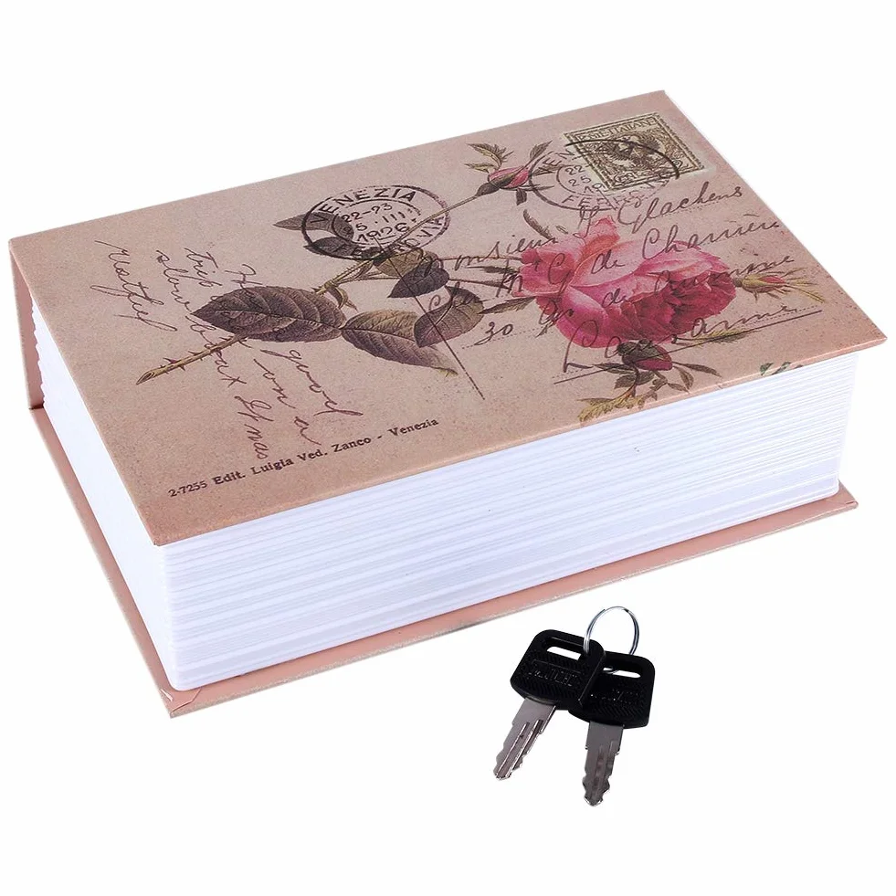 Tajny sejf na książki, słowniki i gotówkę, sejf na biżuterię, (Rose Diary Type)