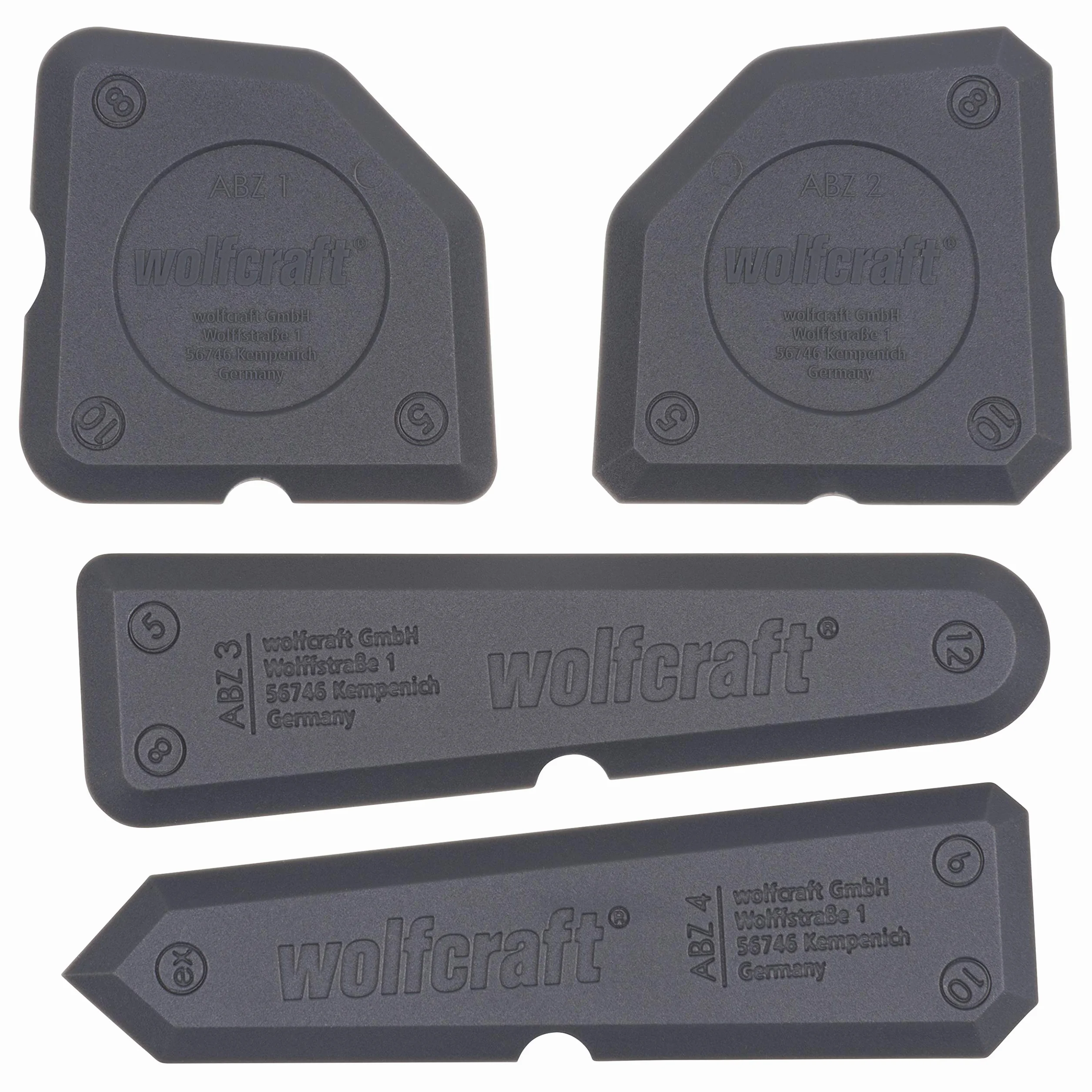 wolfcraft Zestaw gładzików do fug 4 szt. I 4330000 I Do wygładzania fug