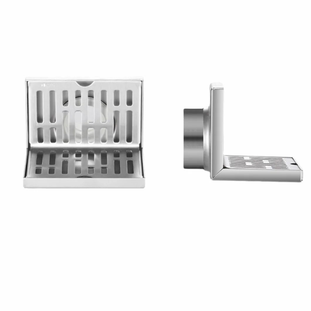 Odpływ łazienkowy, Zestaw odpływu prysznicowego 304 rząd boczny ze stali nierdzewnej w(12 * 1.7cm)