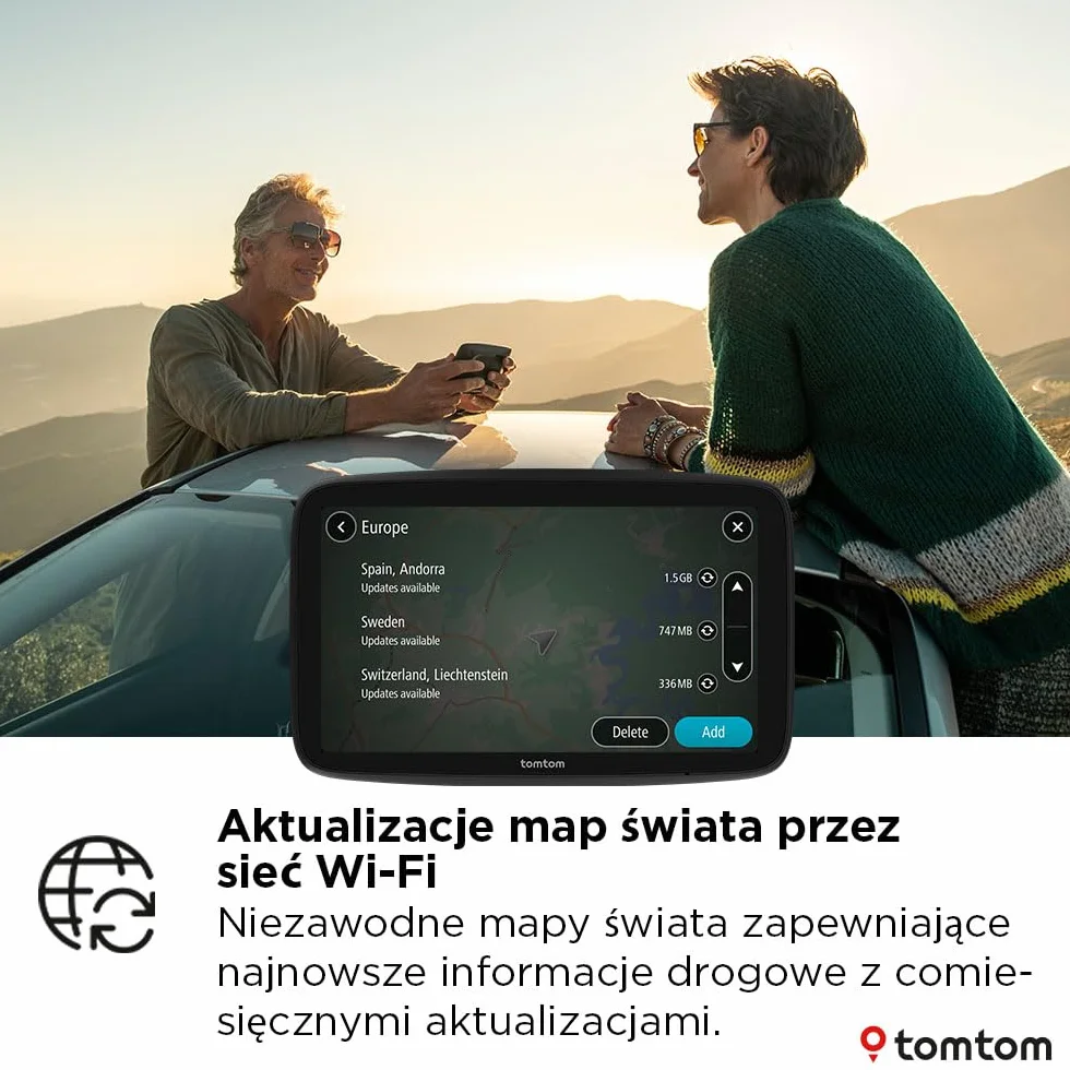 TomTom GO Advanced 6-calowy nawigacja GPS z mapami świata, fotoradary, Wi-Fi