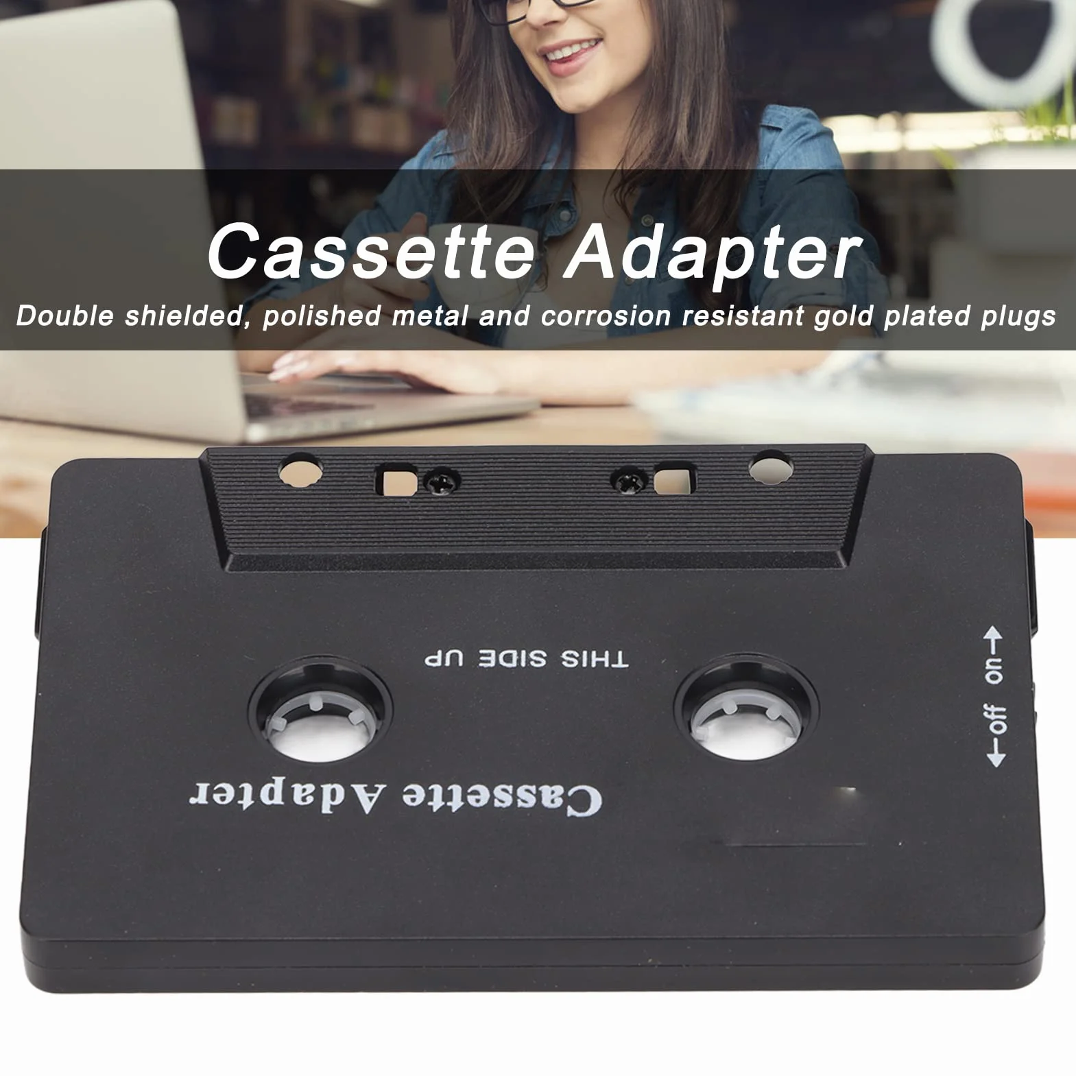 Bluetooth Kaseta Adapter z Redukcją Szumów Stereo Odbiornik Aux do Samochodu