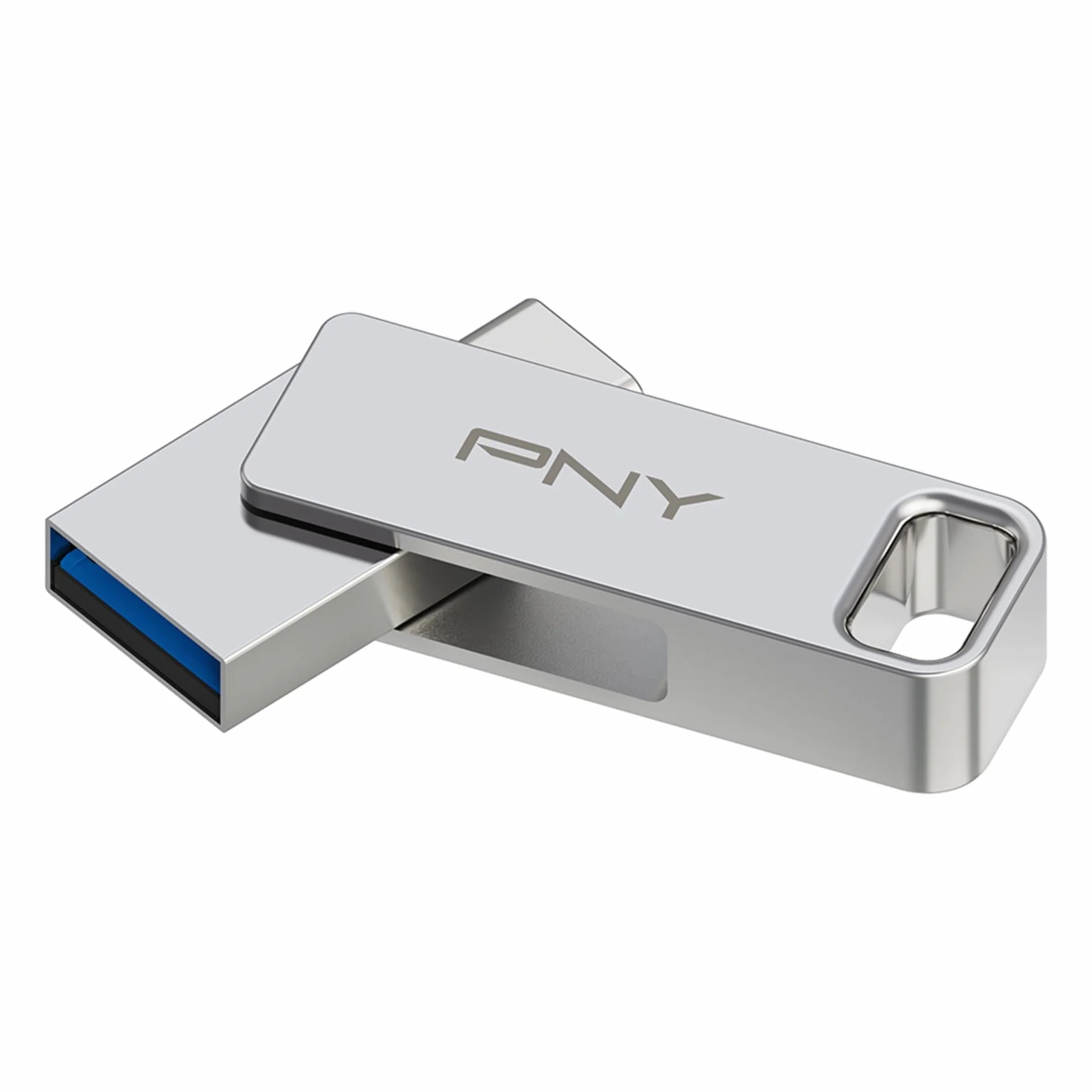PNY 64 GB Duo Link USB 3.2 typu C podwójny dysk flash do urządzeń z systemem Android i komputerów, zewnętrzna mobilna pamięć do zdjęć, filmów i innych urządzeń - 200 MB/s