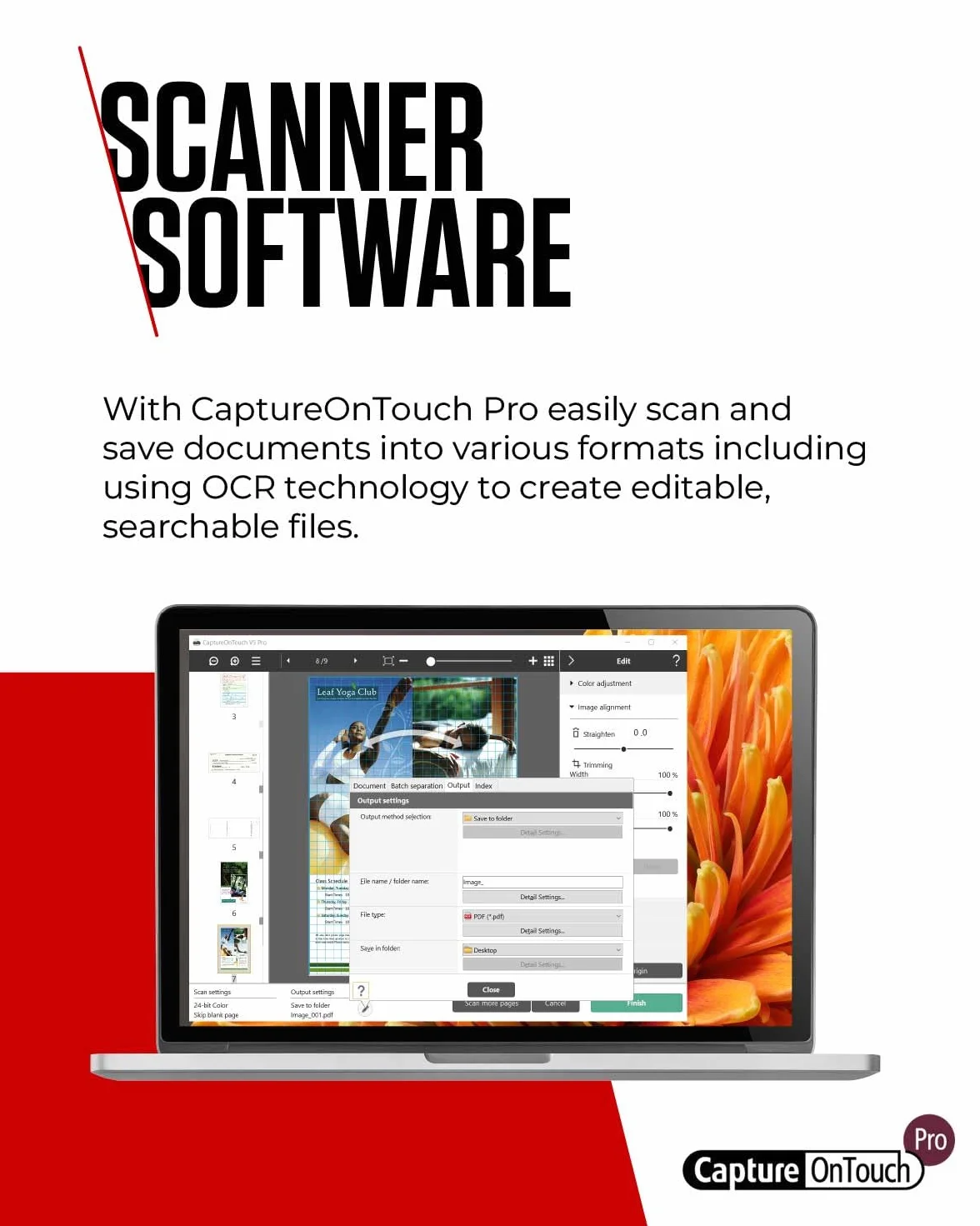 Canon imageFORMULA DR-C225 II skaner dokumentów duplex podajnik kolor 600 dpi 25 stron/min PDF OCR kompaktowy czarny