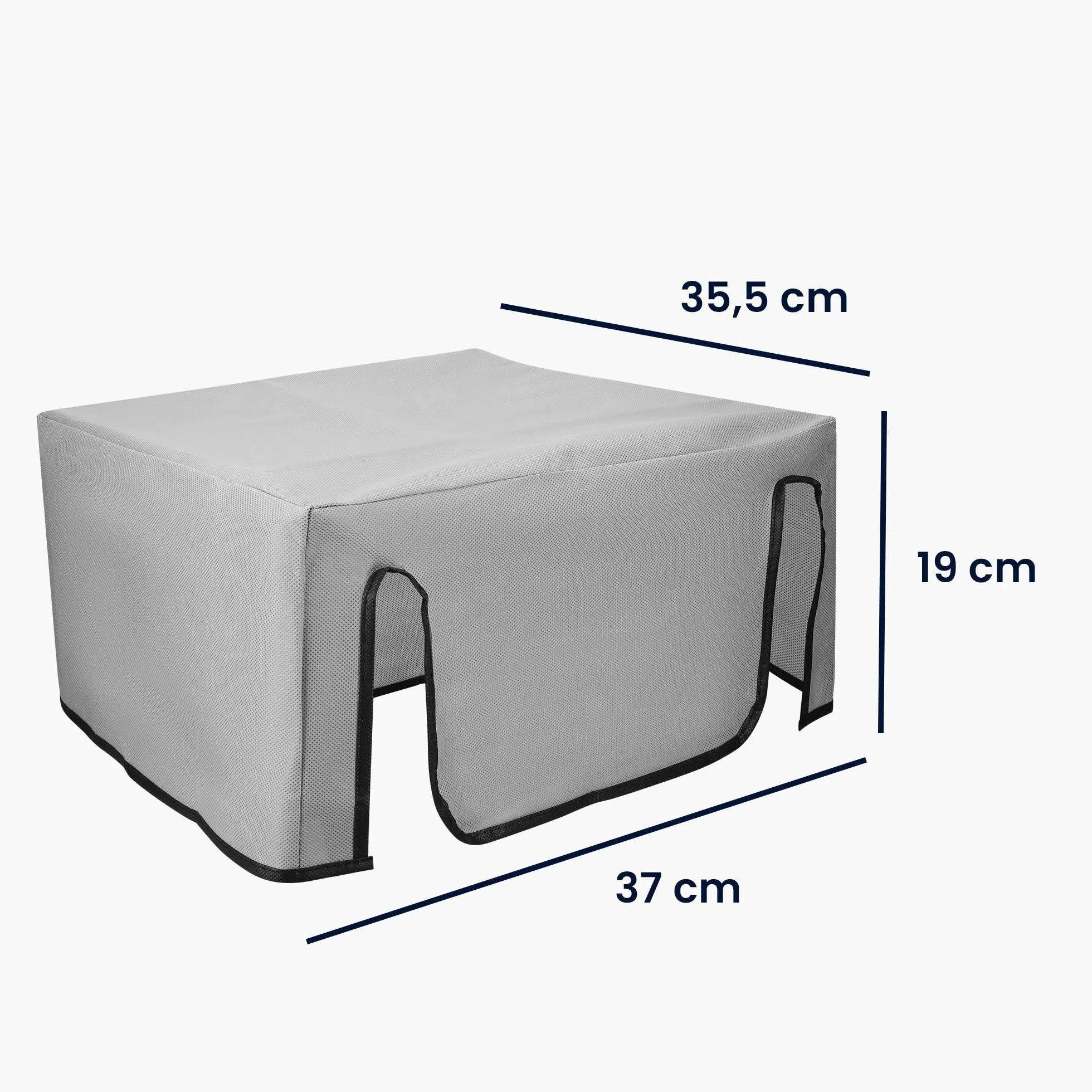 kwmobile Osłona przeciwpyłowa do Epson Eco Tank ET-2826/2800, pokrowiec ochronny z tkaniny, jasnoszary