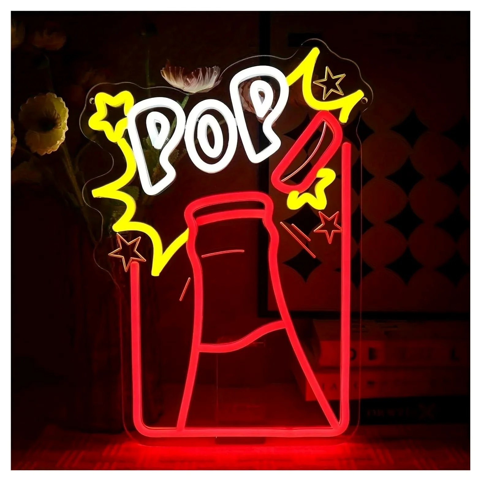 Wiszące neony artystyczne Neon LED, Popularny Projekt Napojów, Imprezy, Restauracje, Bar, Spotkanie, Zasilana Przez USB Lampa Do Montażu Na Ścianie, 28.5cmх40cm