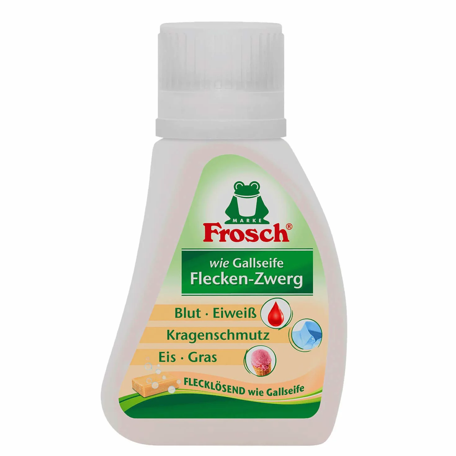 75 ml żaba krasnal środek do usuwania plam, takich jak mydło żółciowe na krew, białko, brud kołnierza, lód i plamy z trawy, 1 opakowanie (1 x 75 ml)