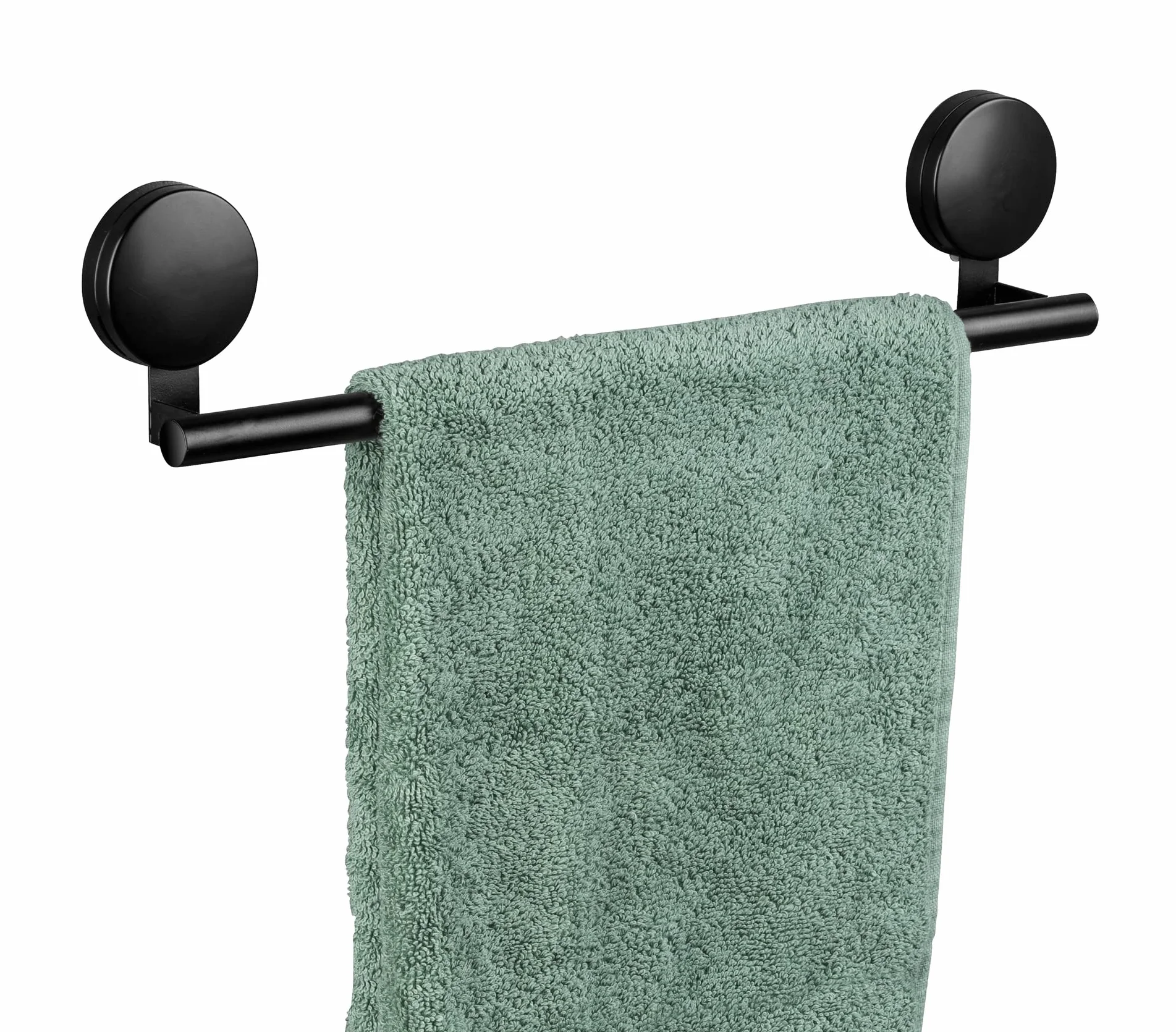 WENKO Static-Loc® Plus Pavia drążek na ręczniki kąpielowe, uchwyt na ręczniki, mocowanie bez wiercenia, bezpieczny chwyt dzięki statycznej przyczepności na gładkich, nieprzepuszczających powietrza