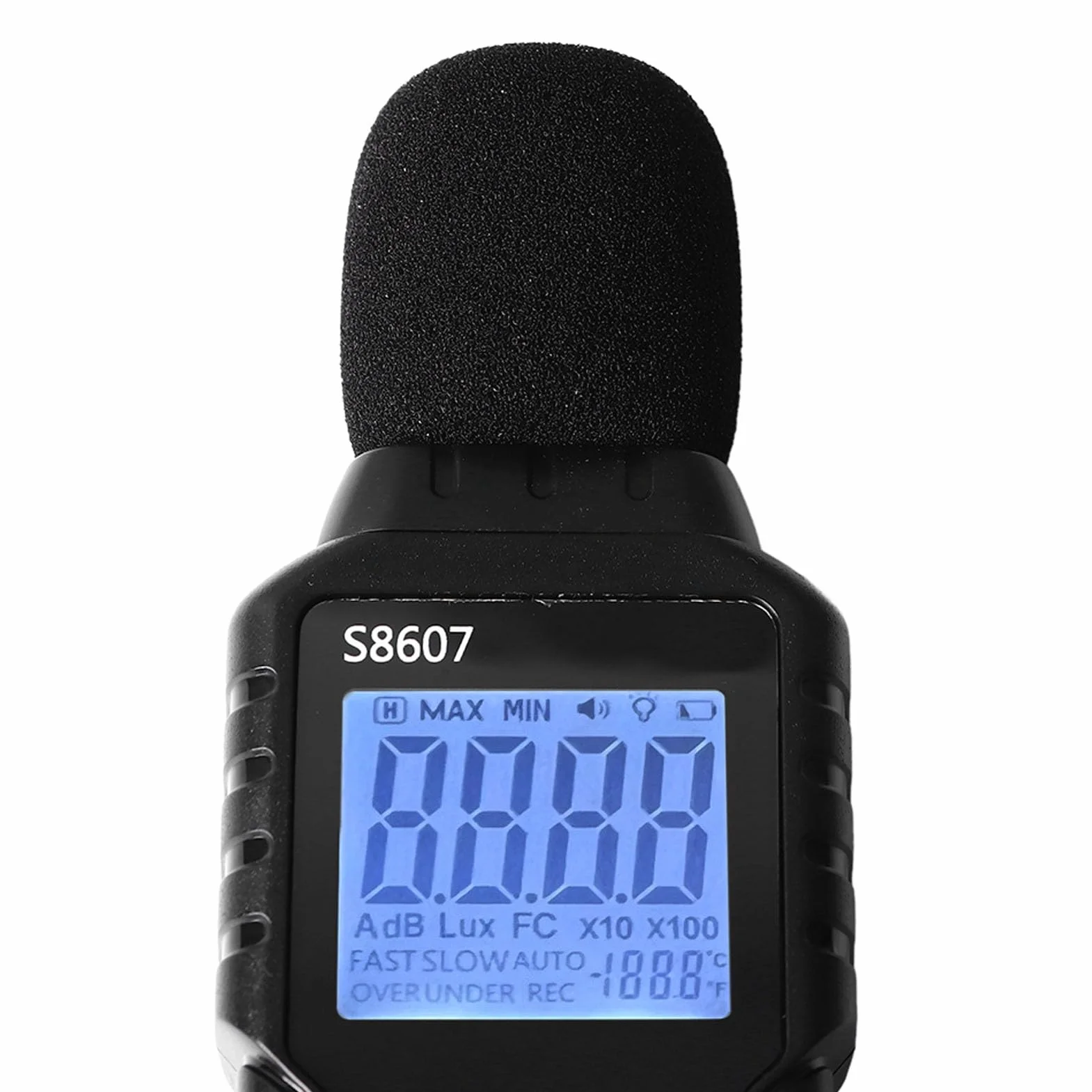 Miernik Decybeli Miernik Poziomu Dźwięku z Wyświetlaczem LCD, 30 do 130 DB Urządzenie do Pomiaru Hałasu Audio Cyfrowy Miernik Poziomu Dźwięku 31,5 Hz-8 KHz Miernik Hałasu w