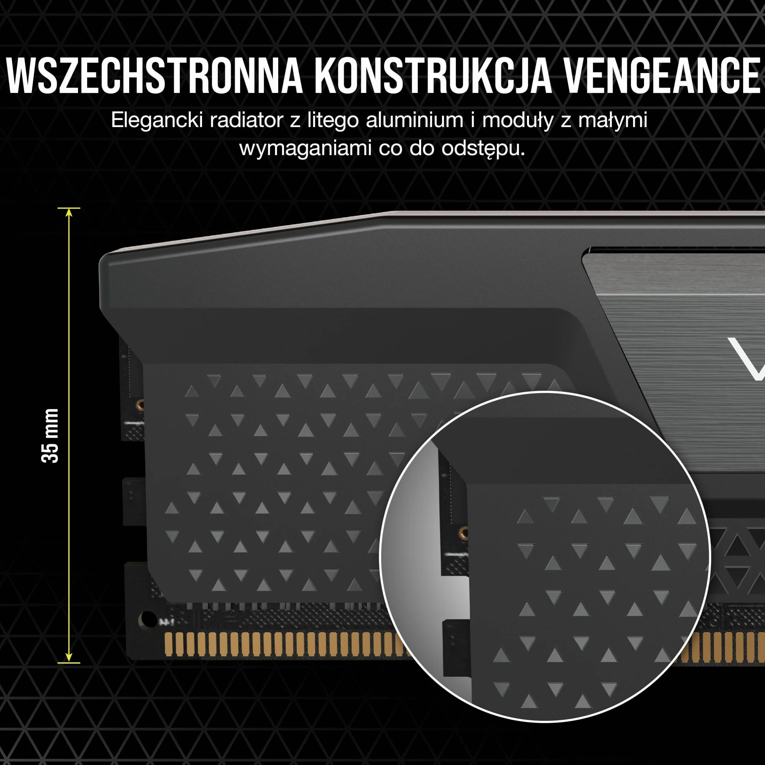 CORSAIR VENGEANCE DDR5 192GB (4×48GB) 5200MHz C38 pamięć RAM PC Intel XMP 3.0 aluminiowy radiator czarna
