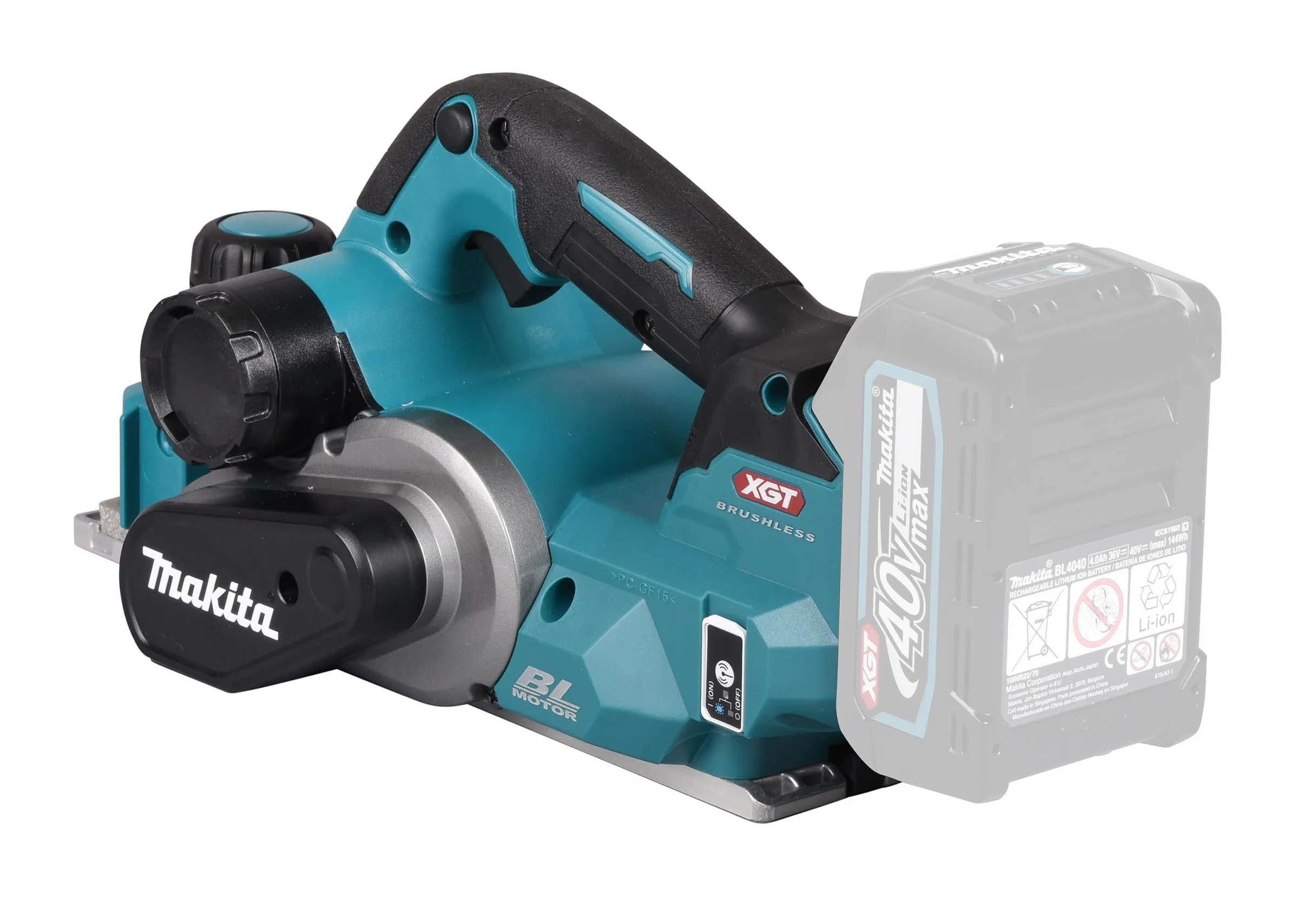 Makita KP001GZ 40V Max XGT bezszczotkowa strugarka 82 mm – baterie i ładowarki nie są dołączone