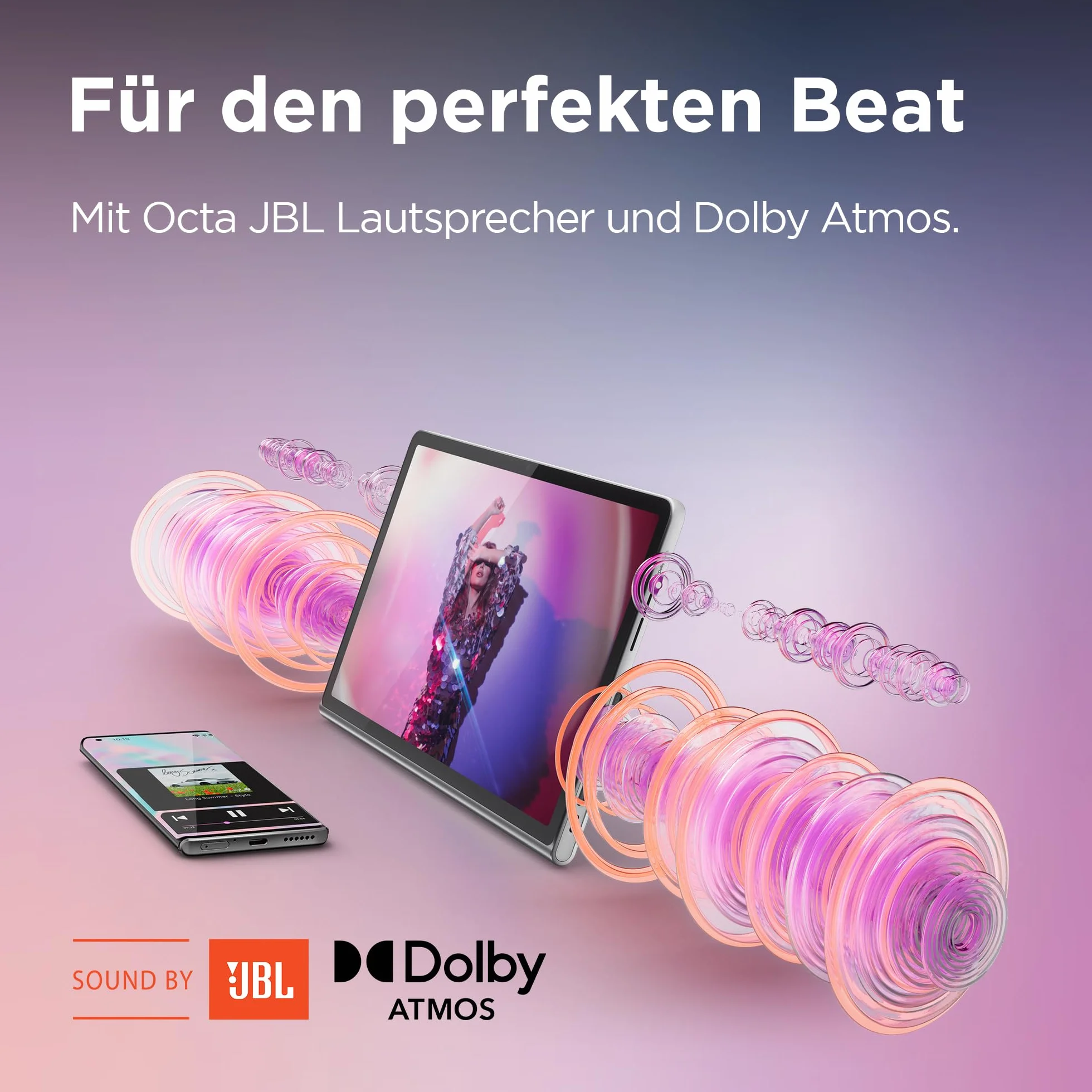 Lenovo Tablet Tab Plus | 11,5" ekran dotykowy 2K | Mediatek Helio G99 | System audio JBL z 8 głośnikami, 8 GB pamięci RAM, SSD 256 GB, Android 13, szary