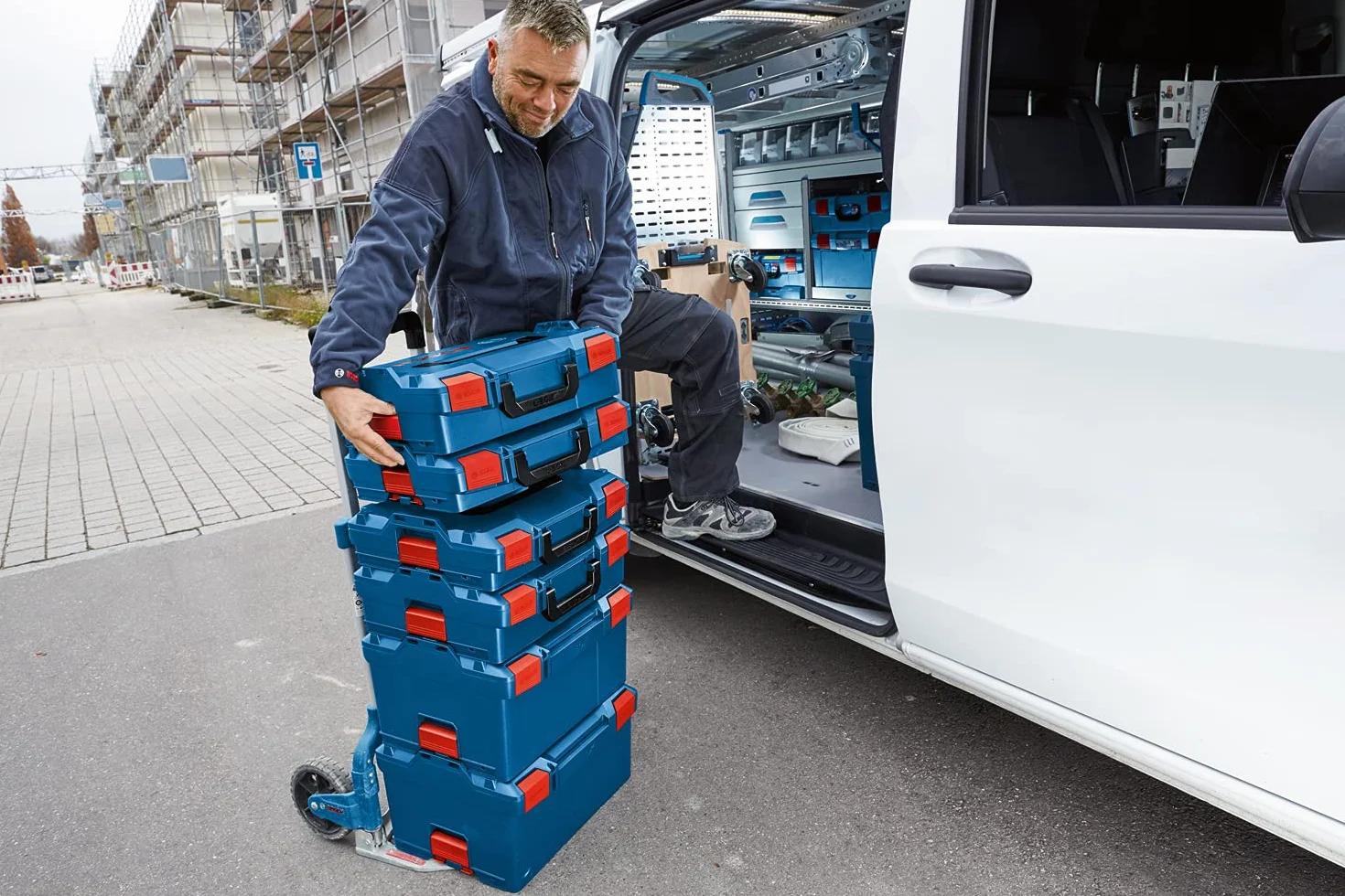 Bosch Professional L-BOXX 162 (nośność do 100 kg, ładowność do 25 kg, wytrzymałość na rozciąganie 50 kg)