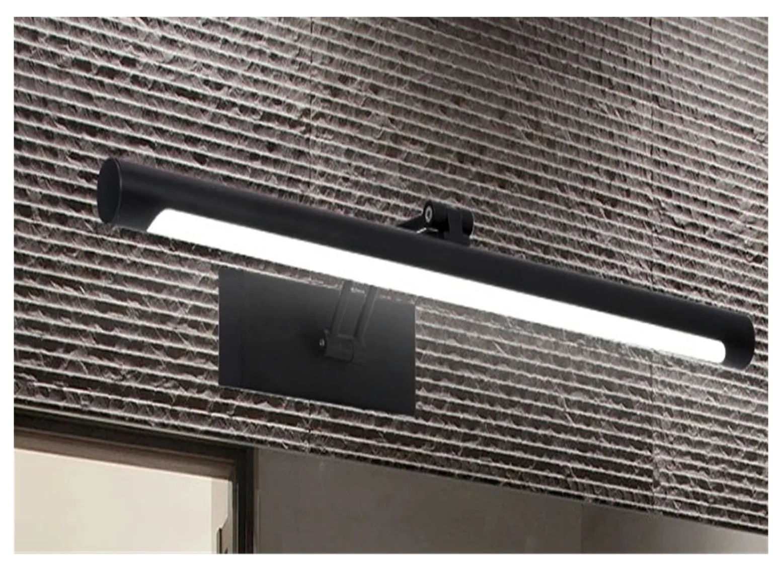 Oświetlenie lustra toaletkowego LED 8W 12W 16W 20W Lampa ścienna do makijażu Toaletka Łazienka Czarny Srebrny Pełne pokrycie(Warm,BODY COLOR - SILVER_8W 40CM)