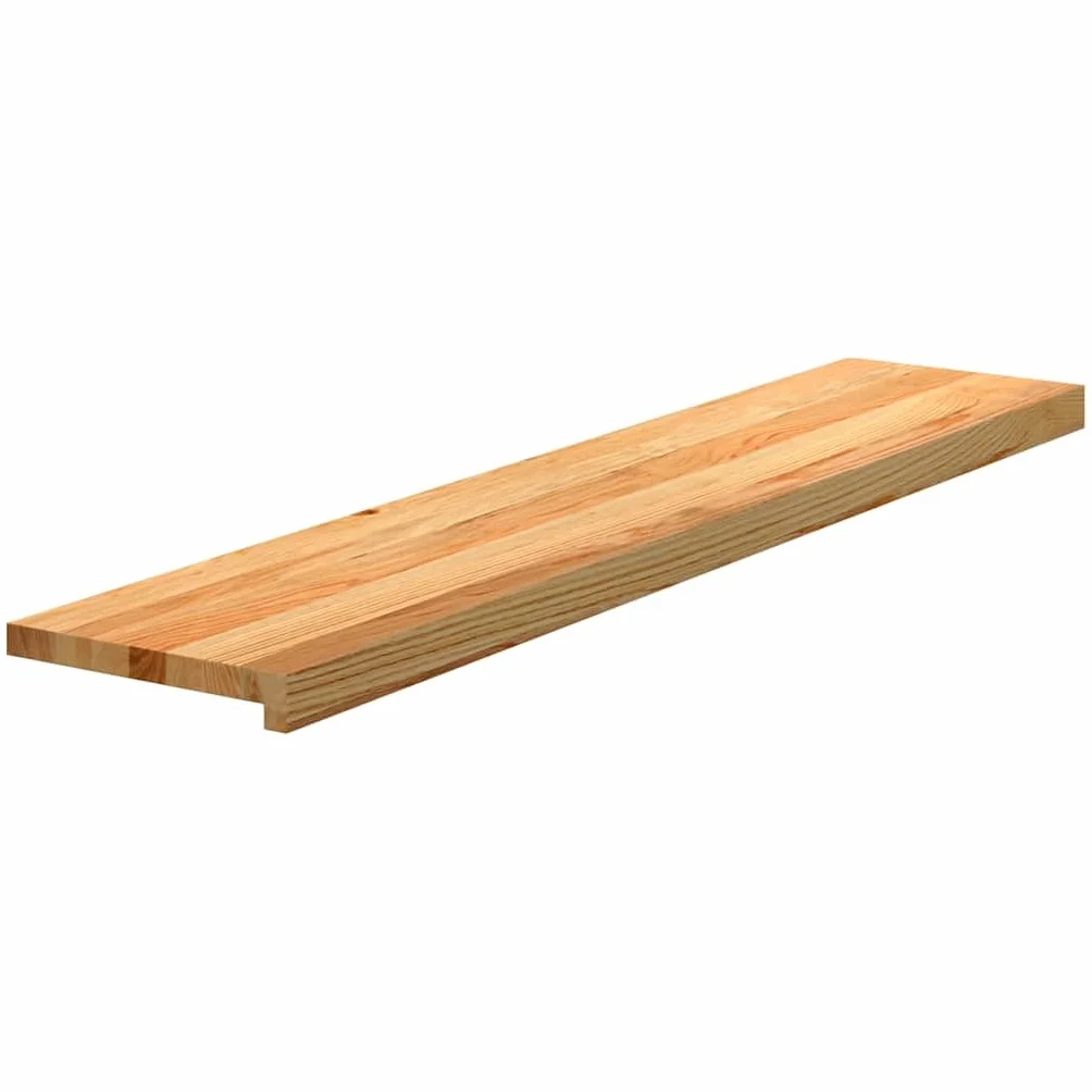 Générique Stopnie schodowe z litego dębu 2 sztuki jasnobrązowy 120x25x2 cm, stopnie z litego drewna na schody lub parapet