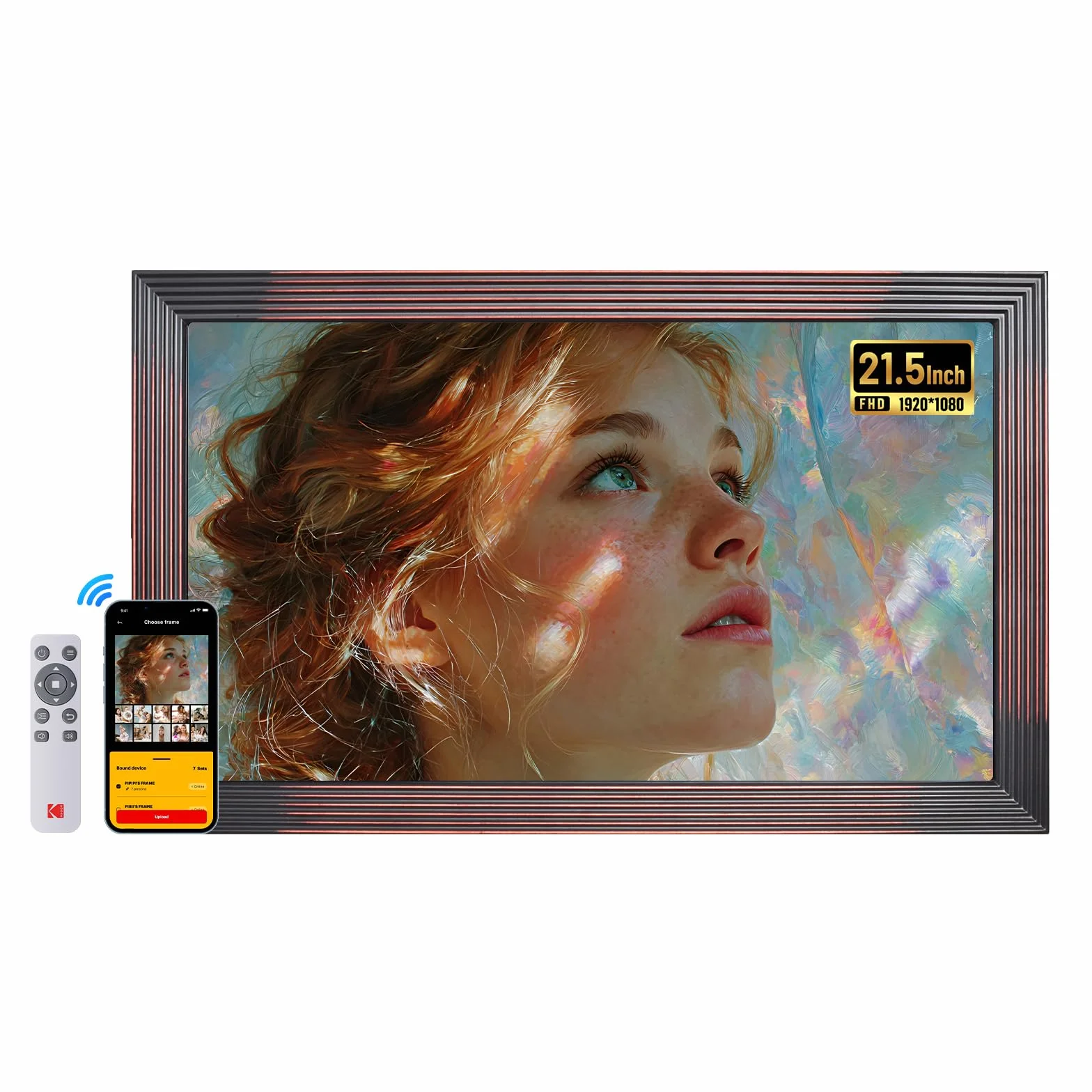 KODAK 21,5 cala Cyfrowa ramka na zdjęcia FHD Wi-Fi 32 GB