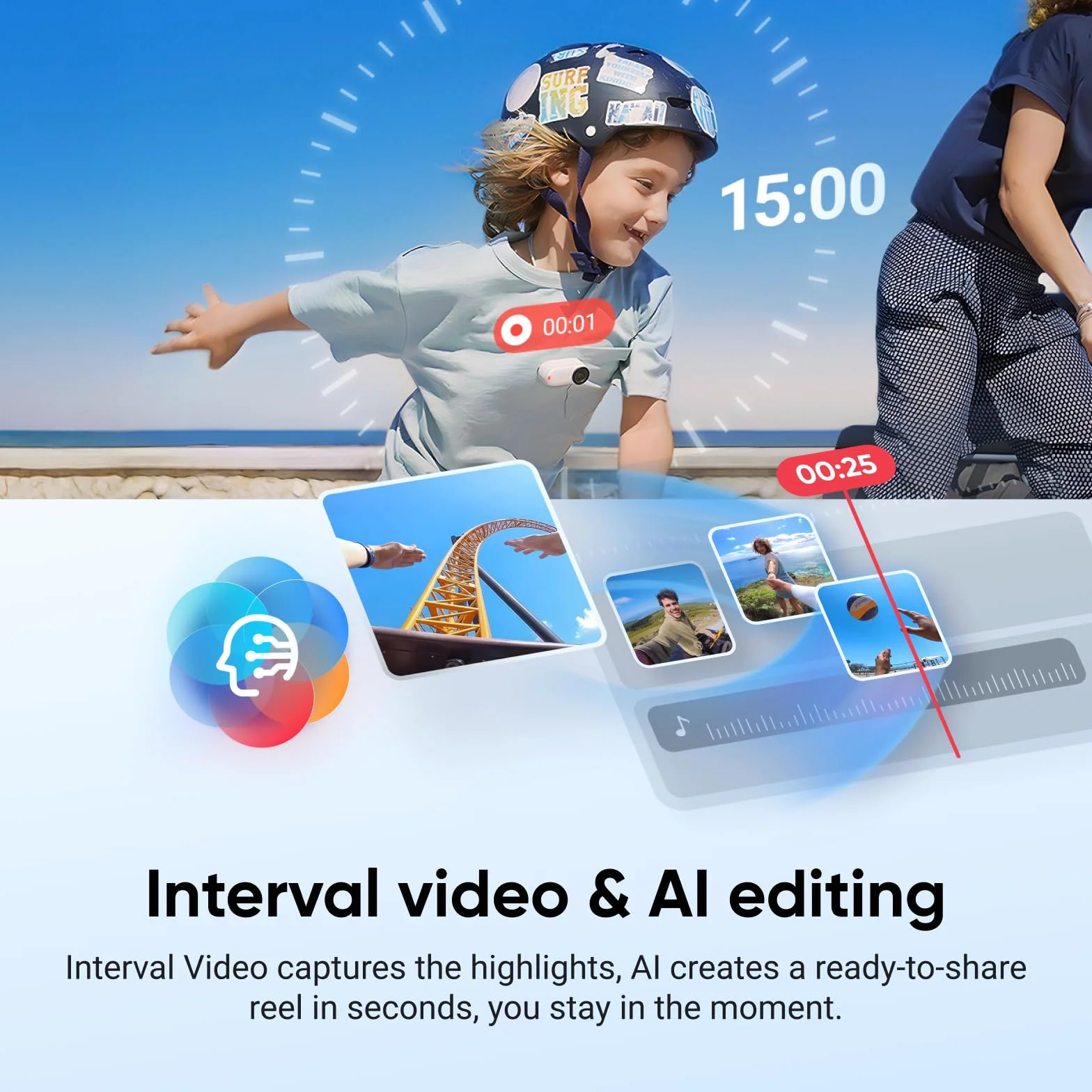 Insta360 GO 3S 64 GB Arctic White kamera 4K wodoodporna 10 m stabilizacja AI