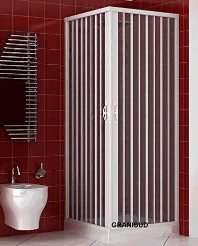ROLLPLAST PINTO Kabina prysznicowa z tworzywa sztucznego PVC 1000x1000 mm mod. Acquario z otworem centralnym