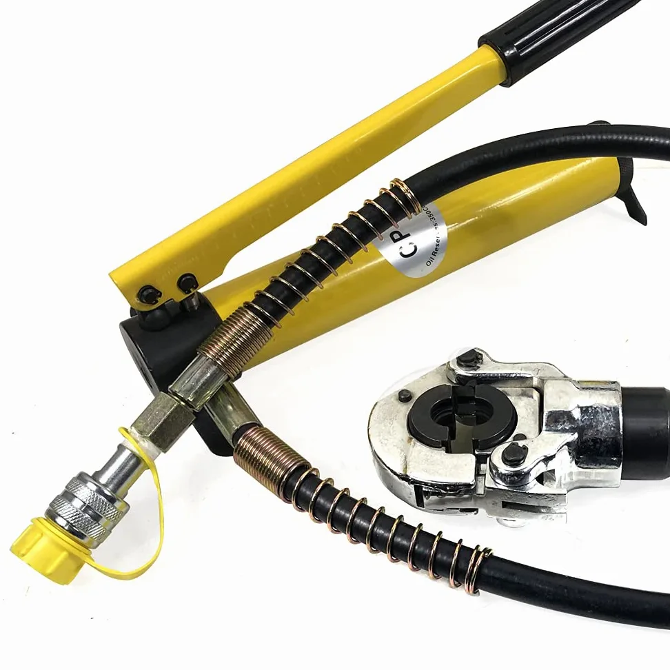 Hydrauliczne szczypce zaciskowe 6T, szczypce zaciskowe do rur miedzianych 12-32 mm, szczypce hydrauliczne do zaciskania z 9 końcówkami, do rur miedzianych lub ze stali nierdzewnej, rur aluminiowych,