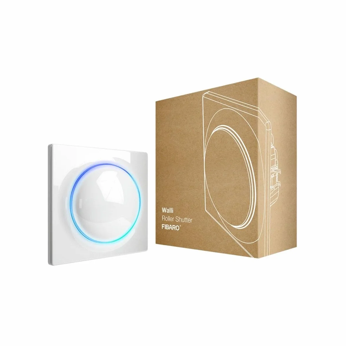 Fibaro Walli Roller Shutter/Z-Wave Plus Smart Wall Blinds and Gates Switch, FGWREU-111
