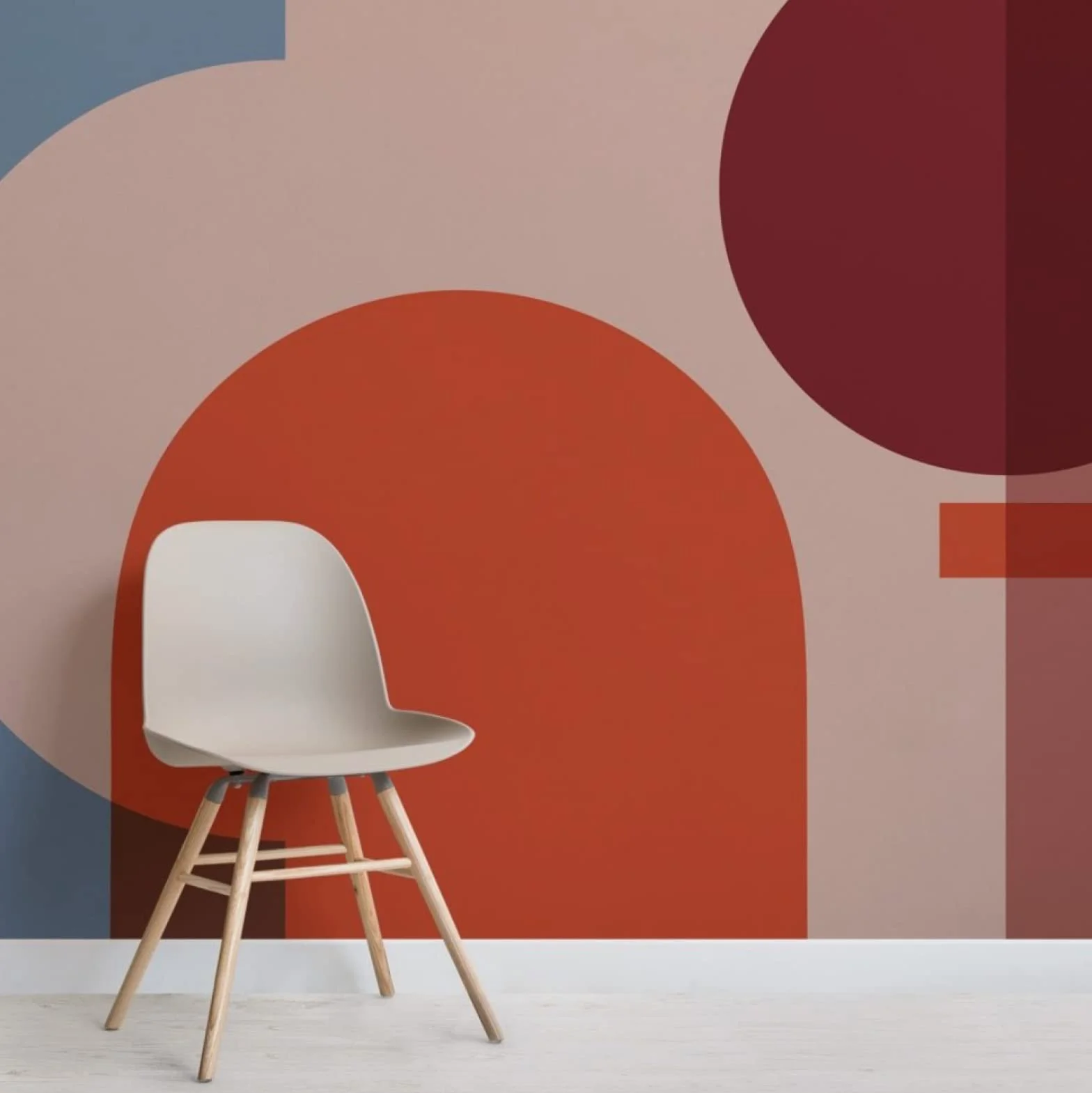 Kolorowe geometryczne kształty nowoczesna tapeta Bauhaus mural na sofę tło sztuka dekracja 3D geometryczna tapeta - 350 x 245 cm