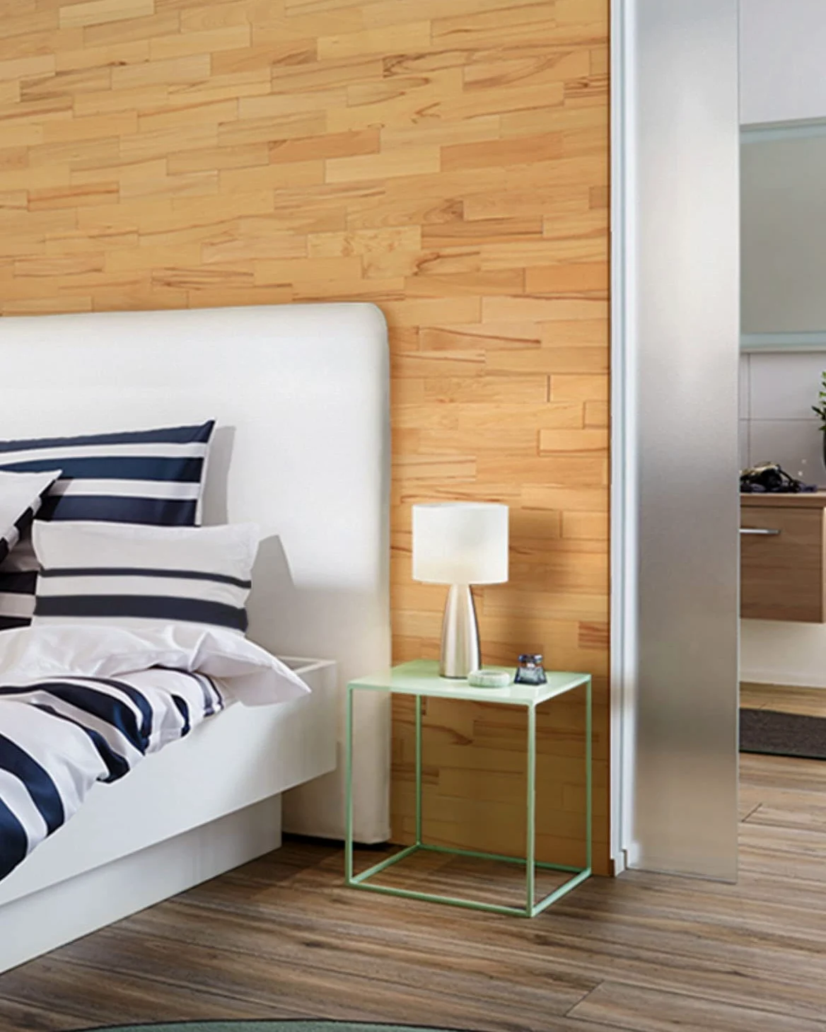 wodewa Okładzina ścienna 3D z prawdziwego drewna bukowego Living 1 m², zrównoważone panele ścienne, nowoczesna dekoracja ścienna, okładzina drewniana, do salonu, kuchni, sypialni