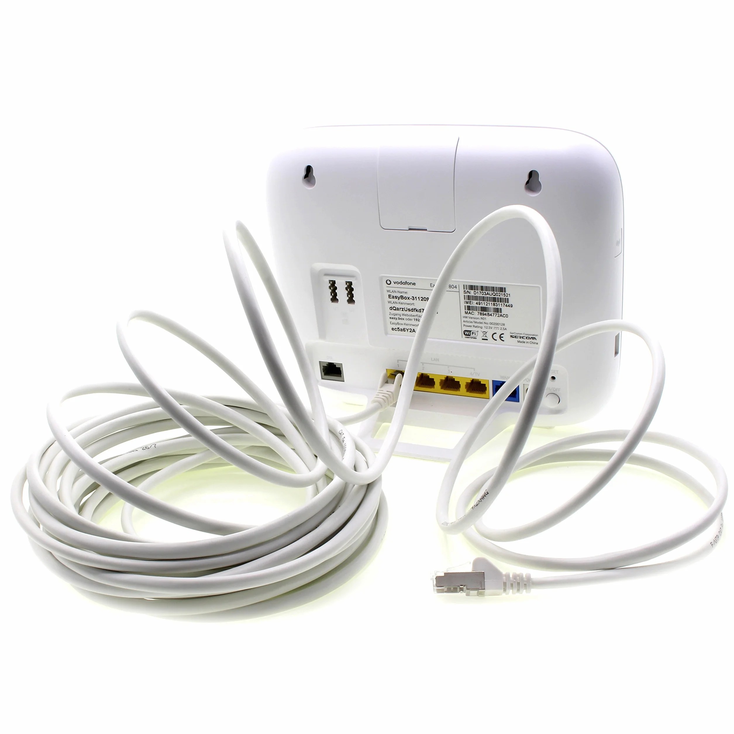 1aTTack CAT5 SFTP kabel sieciowy Ethernet LAN z 2 x RJ45 30 m - biały
