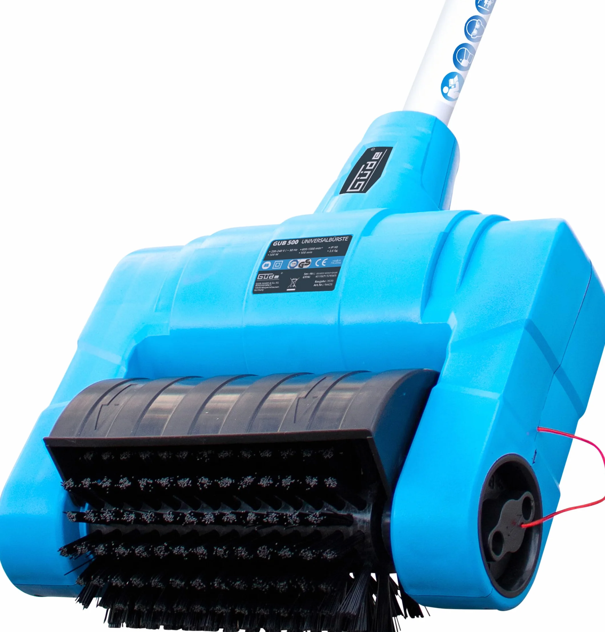 GÜDE 944233 uniwersalna szczotka GUB 500 (uniwersalna szczotka z wytrzymałym wałkiem nylonowym, moc 500 W i szerokość robocza 16 cm)