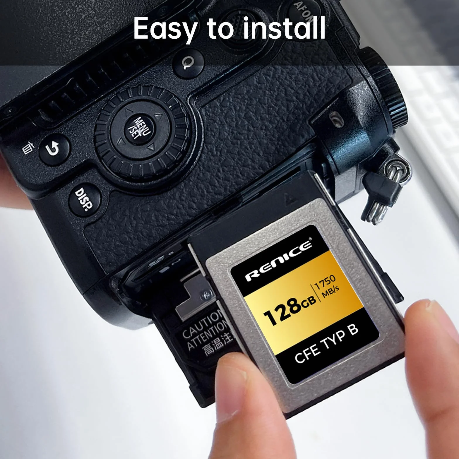 RENICE Karta Compactflash CFexpress Typ B 128GB Ciągłe odtwarzanie 1750MB/S Ciągłe pisanie 1500MB/S przyjmowanie trybu PCIe pSLC obsługa wideo w 8K dla profesjonalnego fotografa kamery