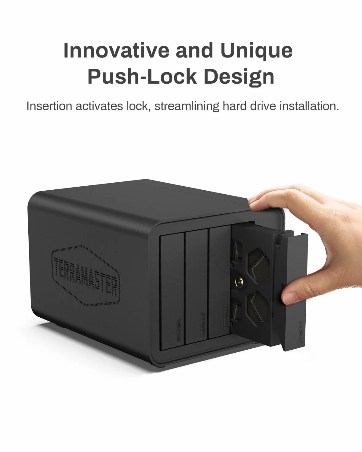 TERRAMASTER F4-212 4-Bay NAS - Quad Core CPU, 2 GB DDR4 RAM, Sieciowa Pamięć Masowa Osobista Chmura (Diskless)
