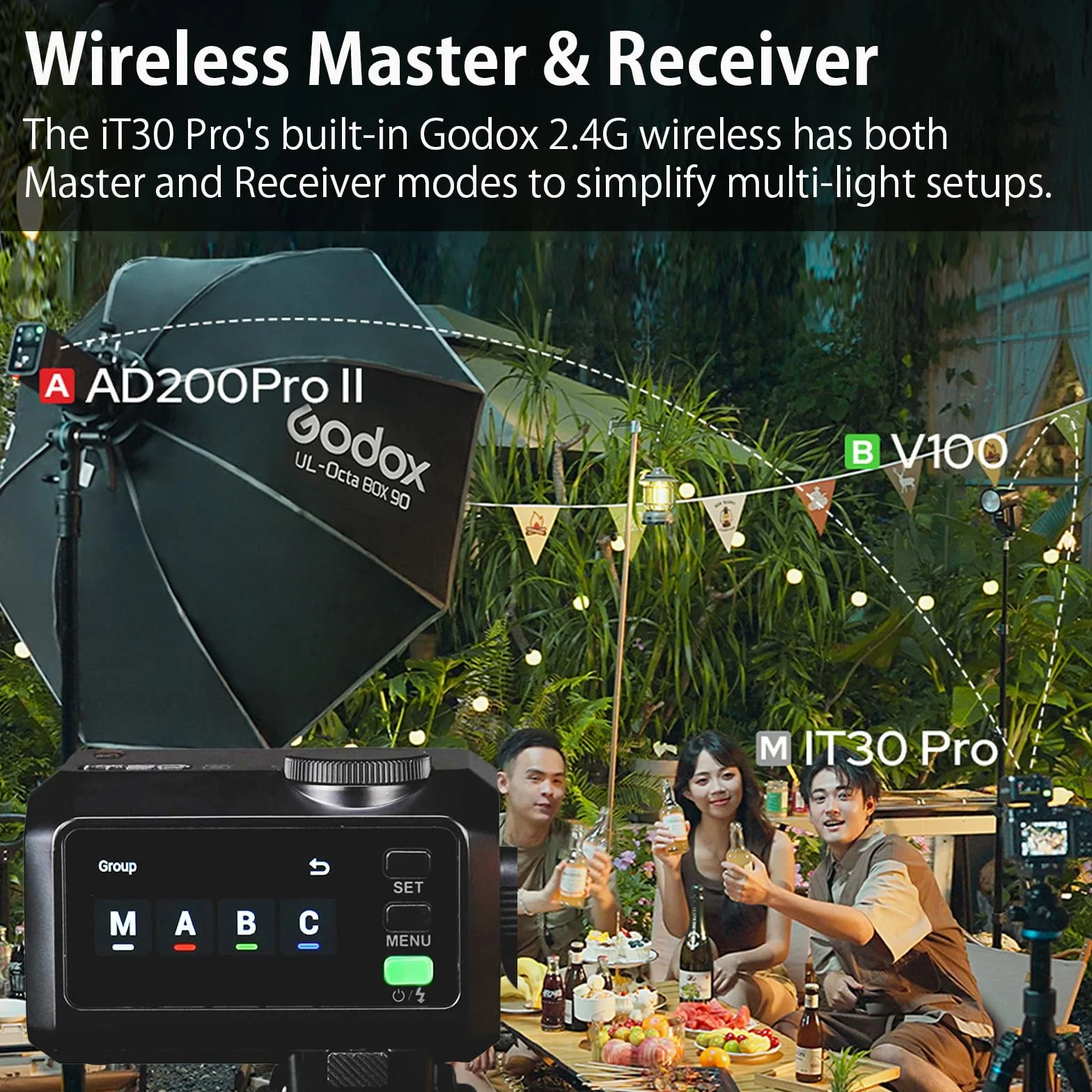 Godox iT30 Pro C TTL Mini lampa błyskowa 2.4G HSS 1/8000 s z ekranem dotykowym USB-C do Canon EOS