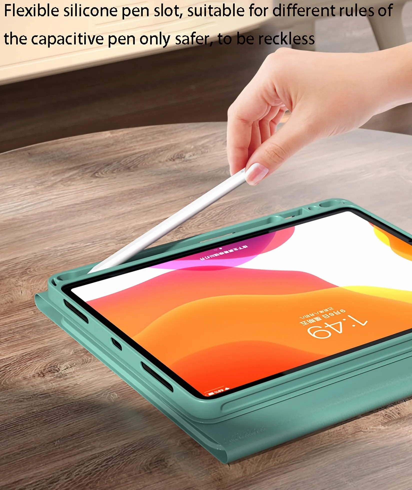 Etui Klawiatura Samsung Galaxy Tab S8 Ultra 14.6 X900/X906 Bezprzewodowa z Touchpadem i Uchwytem na S Pen, Różowy