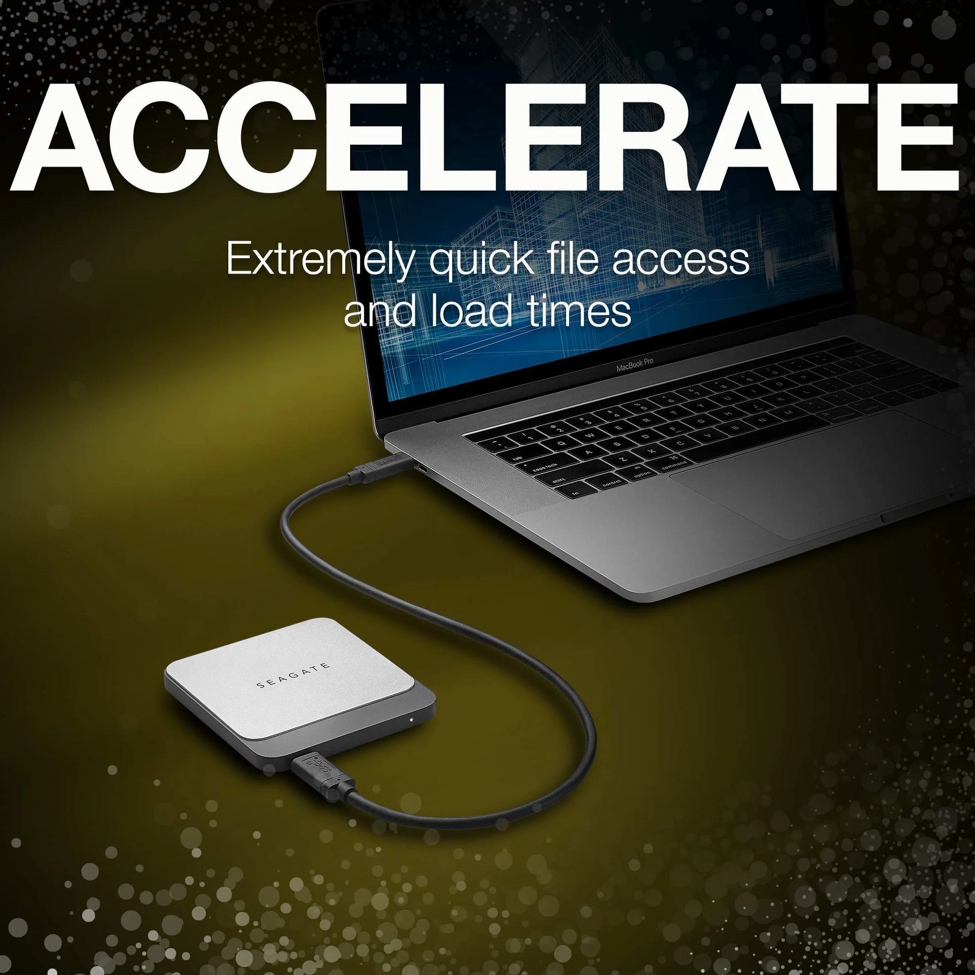 Seagate Fast SSD 1 TB zewnętrzny dysk półprzewodnikowy przenośny USB-C USB 3.0