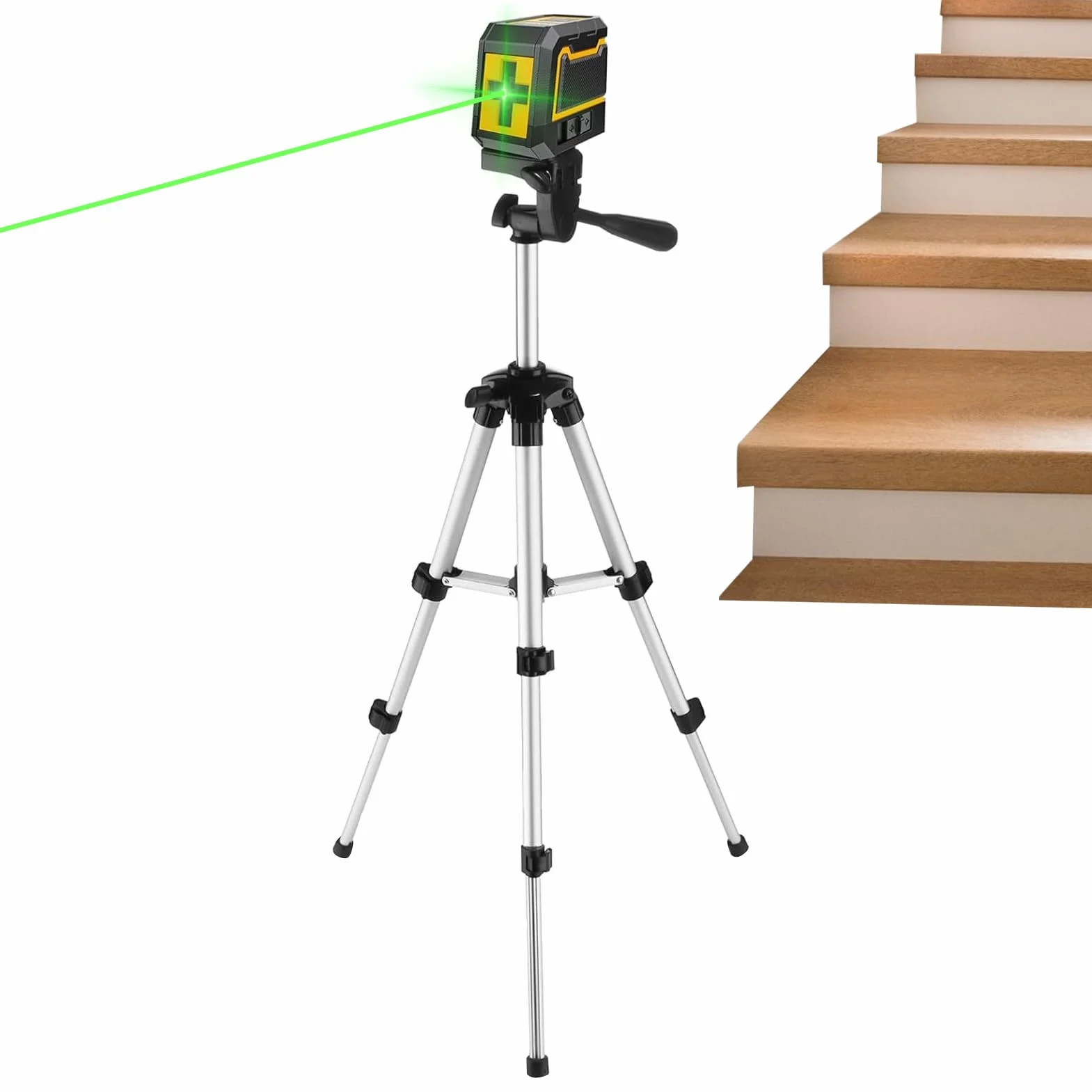 Regulowany Krzyżowy Poziom Laserowy Samopoziomujące Narzędzie Do Wyrównania | Zestaw do Wyrównywania do Montażu Rurociągów, Mebli, Okien, Podłóg, Ścian i Ogrodu