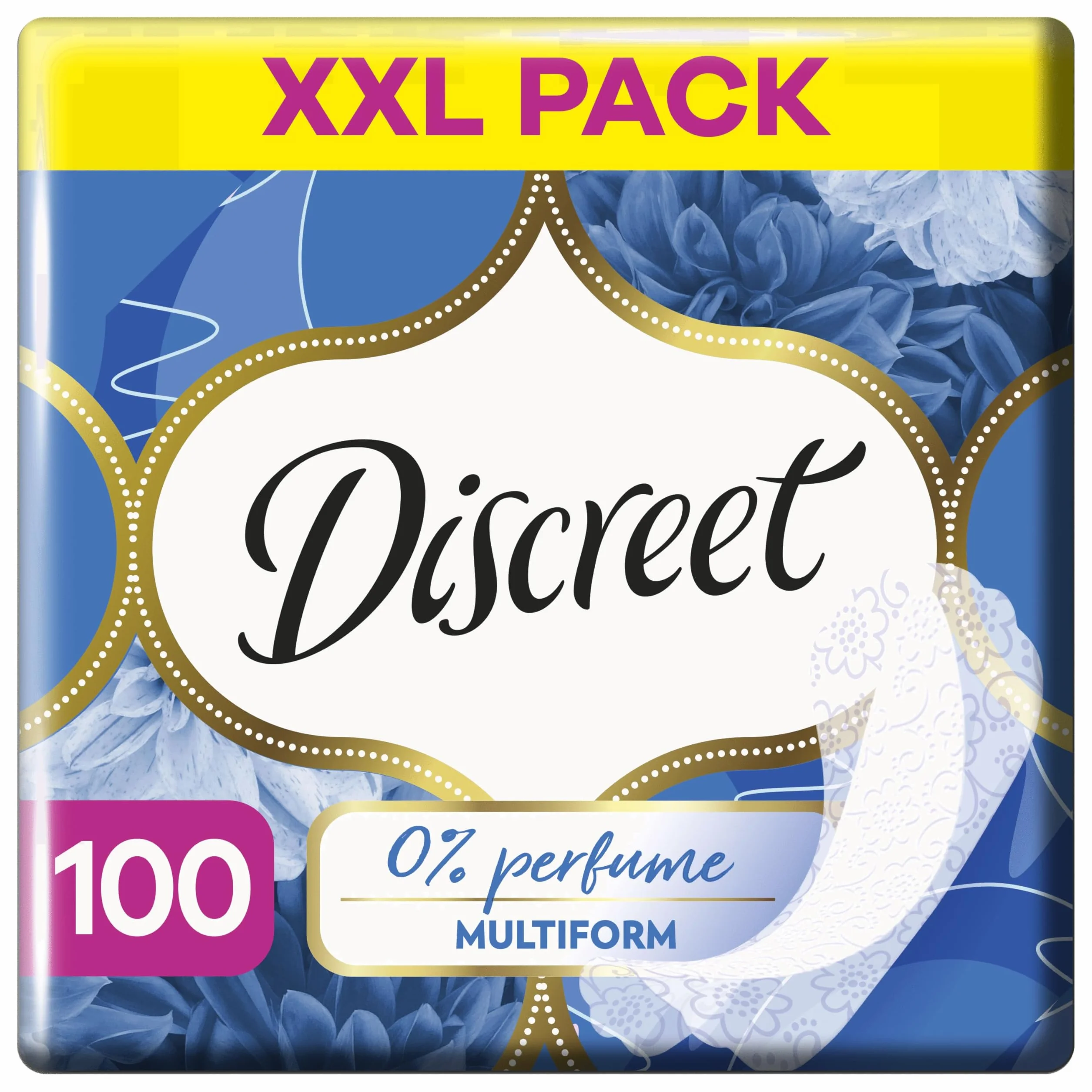 Wkładki higieniczne Discreet Oddychający materiał Multiform bezzapachowe x100