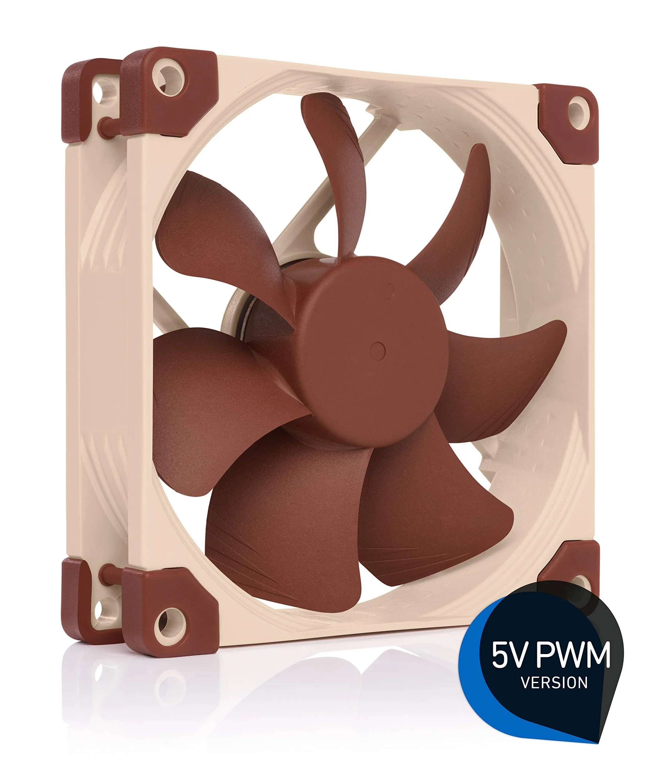 Noctua NF-A9 5V PWM, 4-Pinowy, Zasilany Napięciem 5 V Cichy Wentylator Klasy Premium z Adapterem do Zasilania Przez USB (92 mm, Brązowy)