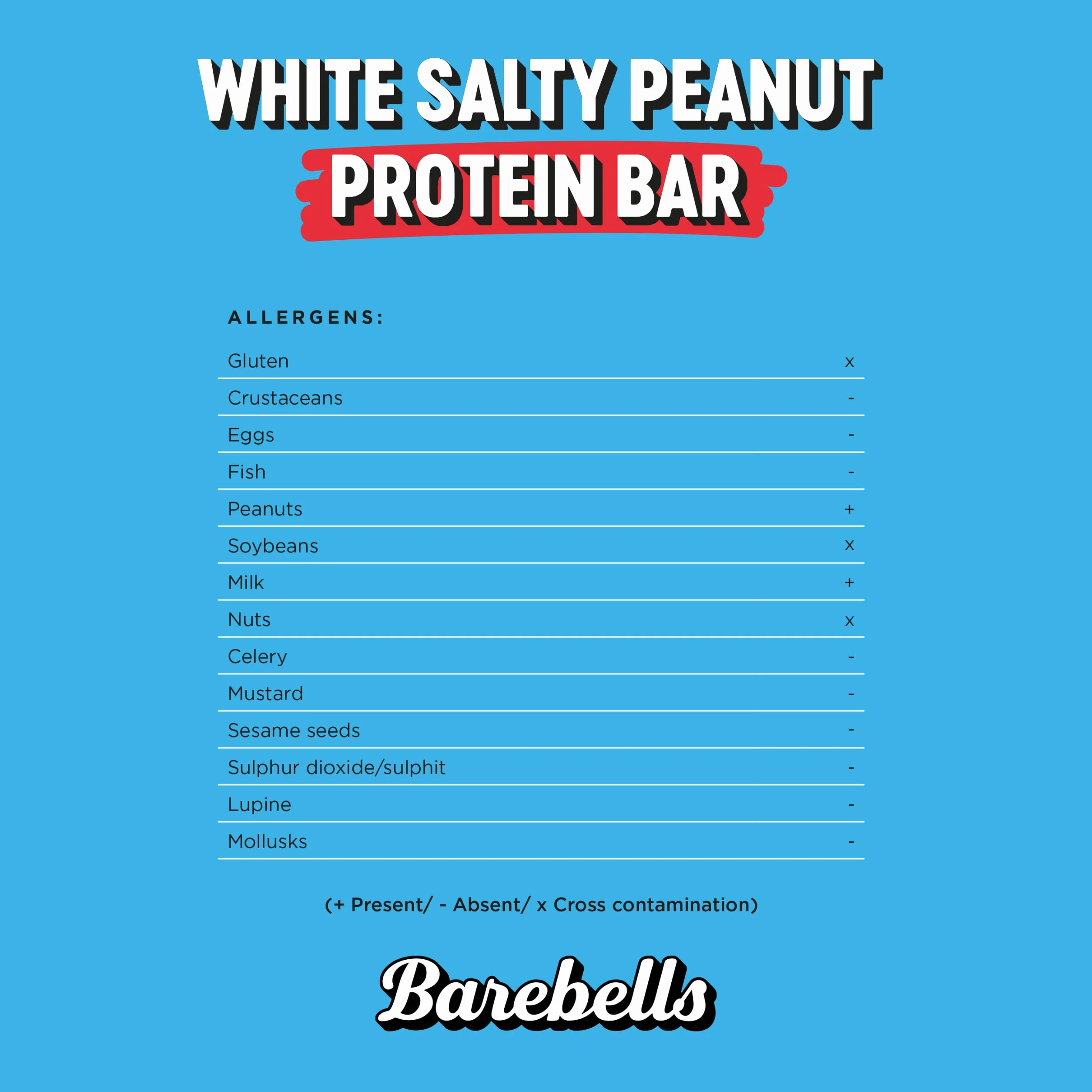 Barebells Batony proteinowe, pyszne batoniki proteinowe z czekoladą, niska zawartość cukru, 20 g białka, bez dodatku oleju palmowego, White Salty Peanut, 12 x 55 g