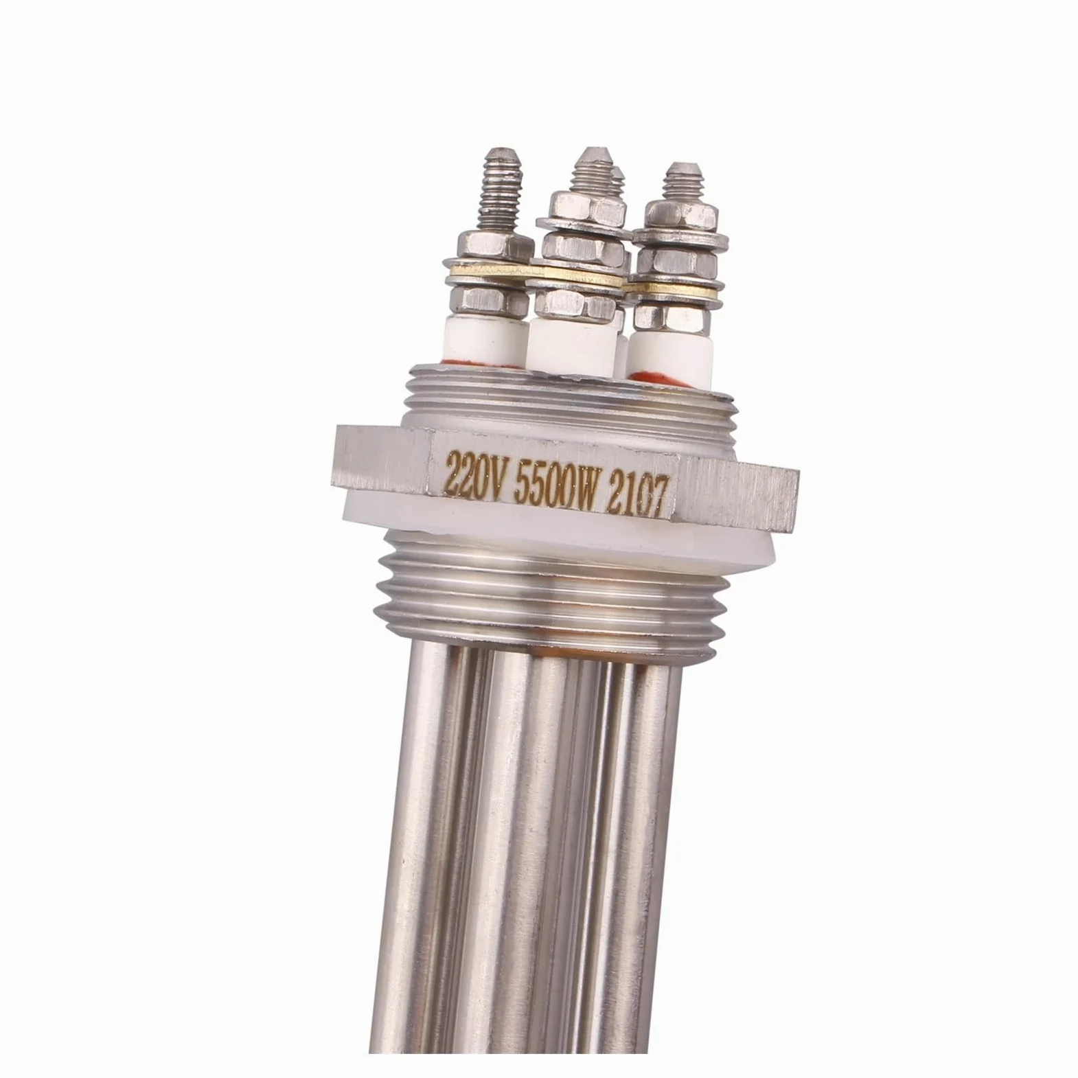Rezystor do podgrzewacza wody, DN25 1-calowy element podgrzewacza wody BSP 220 V 1000 W / 1500 SUS304 Wielokolorowy(Silver,1000w)