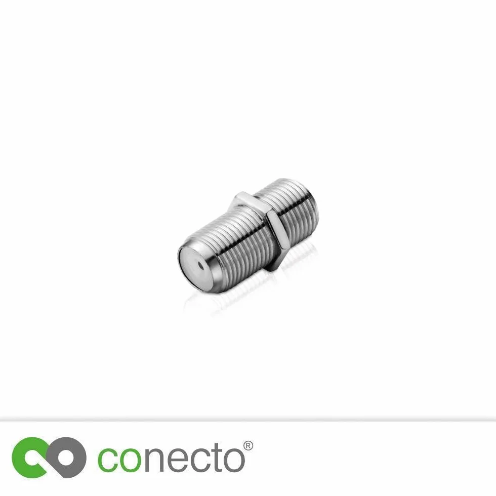 Conecto Złącze F Adapter Przedłużacz Anteny Kabla Koncentrycznego