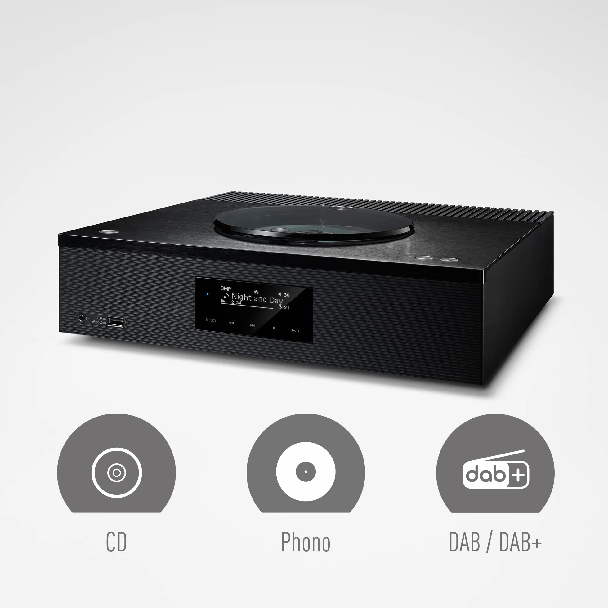 Technics SA-C100 Odbiornik Sieciowy CD Czarny