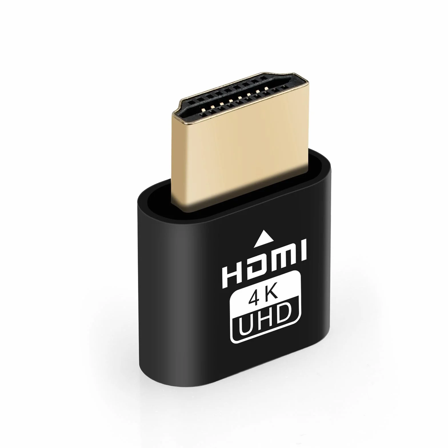 AXFEE HDMI Dummy Plug Emulator wyświetlania, Wirtualne gniazdo HDMI 4K, bezgłośny emulator wyświetlacza z duchem Premium Aluminum PC (pasuje do zestawu Headless-1920x1080@ 60Hz-1Pack)