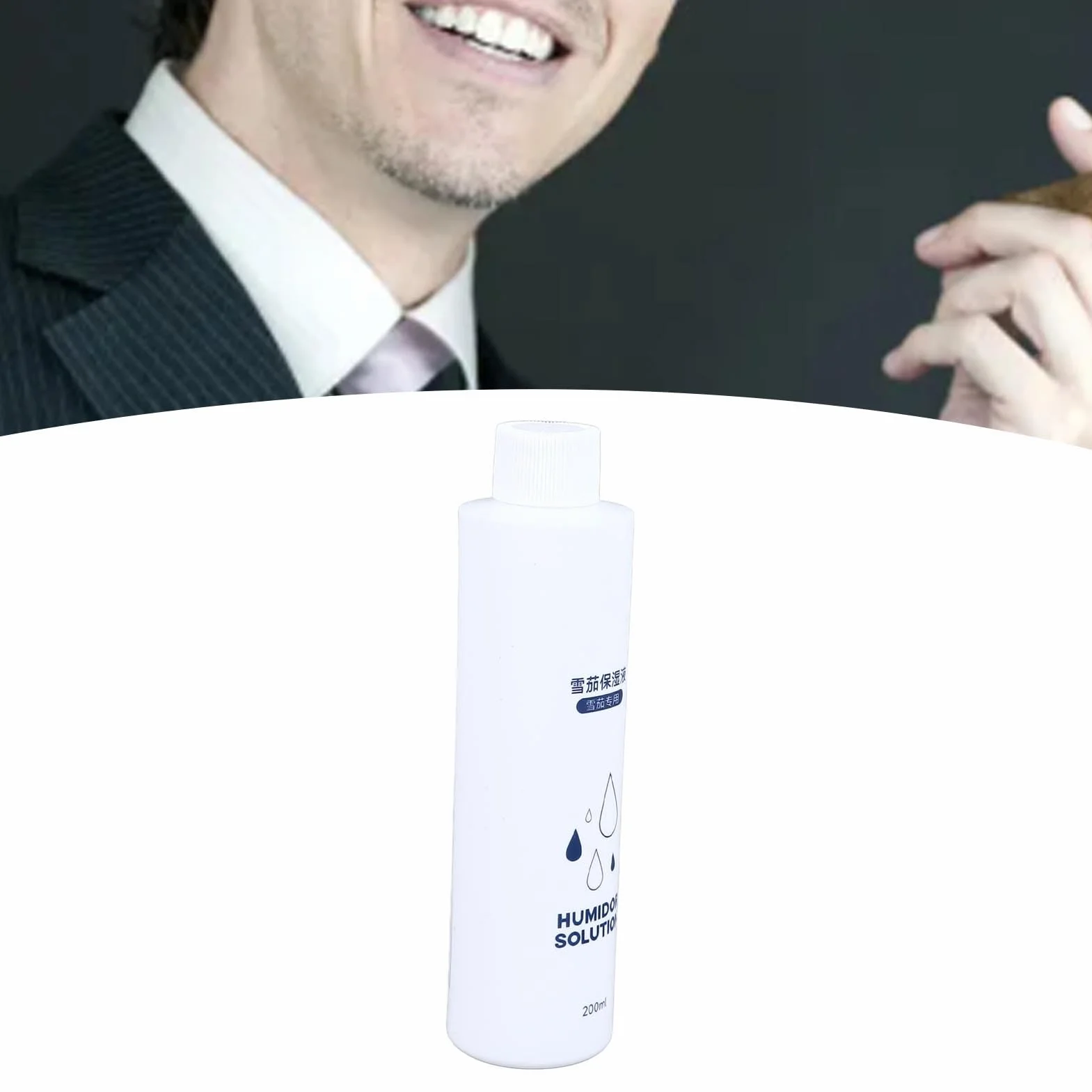 Roztwór do Humidoru do Cygar, 200 Ml Bezpieczny i Delikatny Roztwór Glikolu do Humidoru Zachowaj Smak Łatwy w Użyciu Humidor do Cygar Płynna Bariera Ochronna Działa na wilgoć