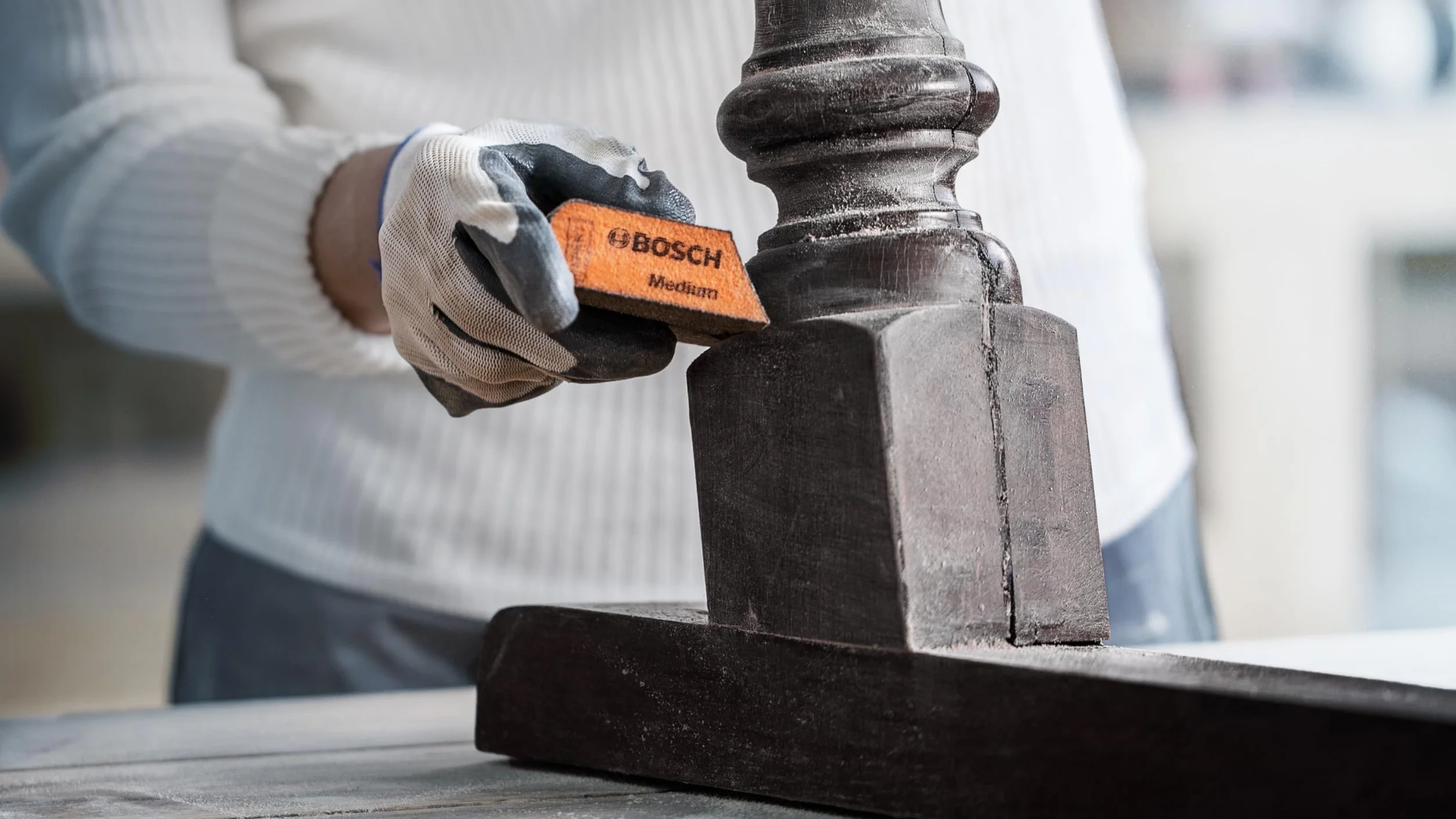 Bosch 20 x gąbka szlifierska EXPERT S471 Standard (do malowania na drewnie, miękkim drewnie, Ø 69 x 97 x 26 mm, grubo/średnia/drobna/bardzo drobna, profesjonalne akcesoria do szlifowania ręcznego)