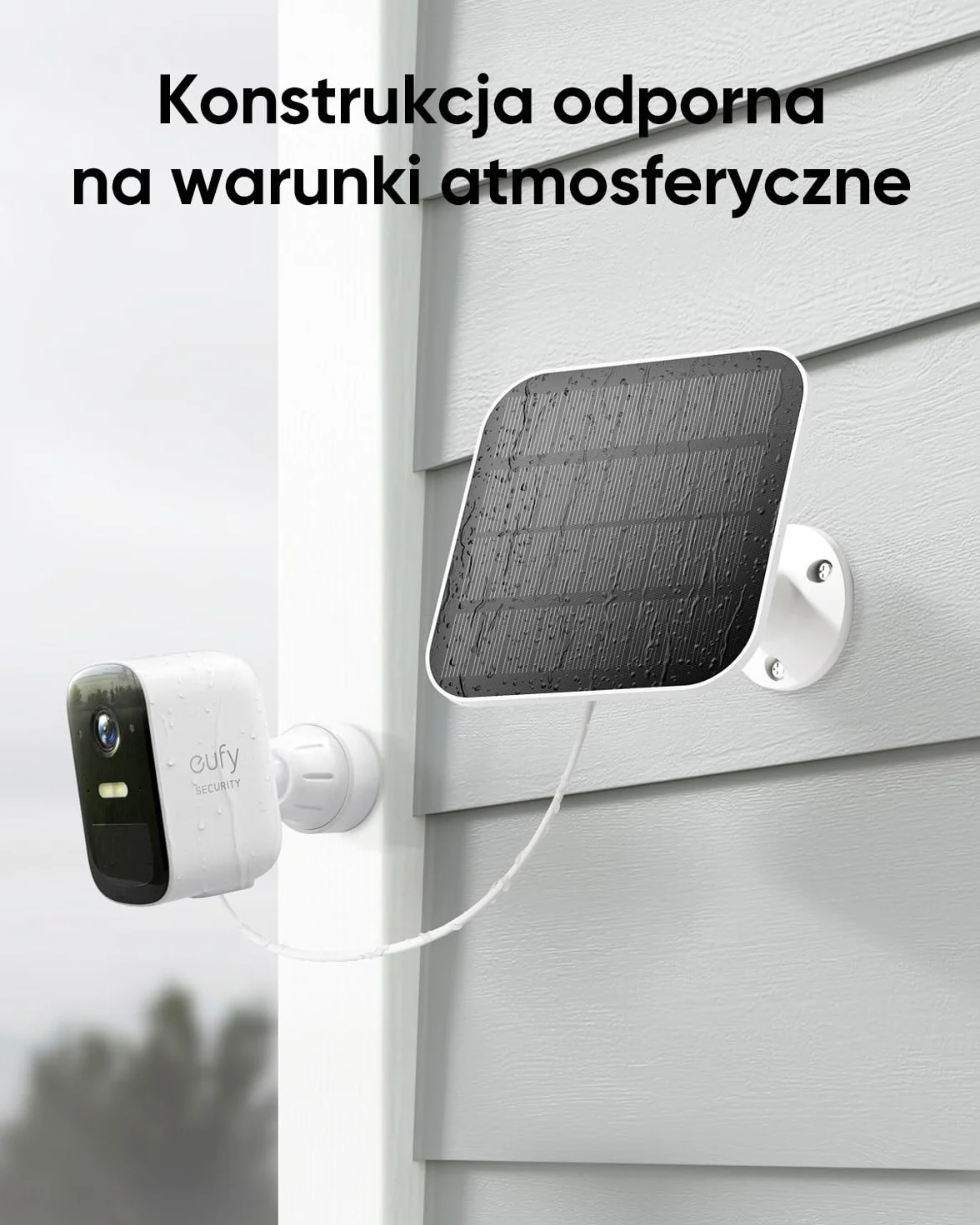 eufy Security eufyCam 2C Pro+Panel słoneczny, kamera do monitoringu zewnętrznego, rozdzielczość 2K, bateria 180 dni, kompatybilna z HomeKit, IP67, zestaw kamer do monitoringu zewnętrznego 2+1