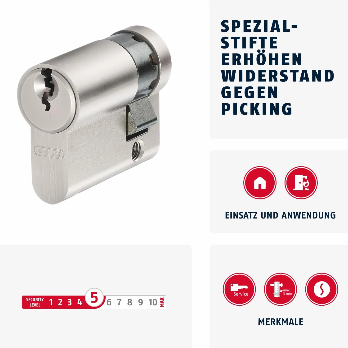 ABUS Cylinder profilowy E20NP 10/30, 59800
