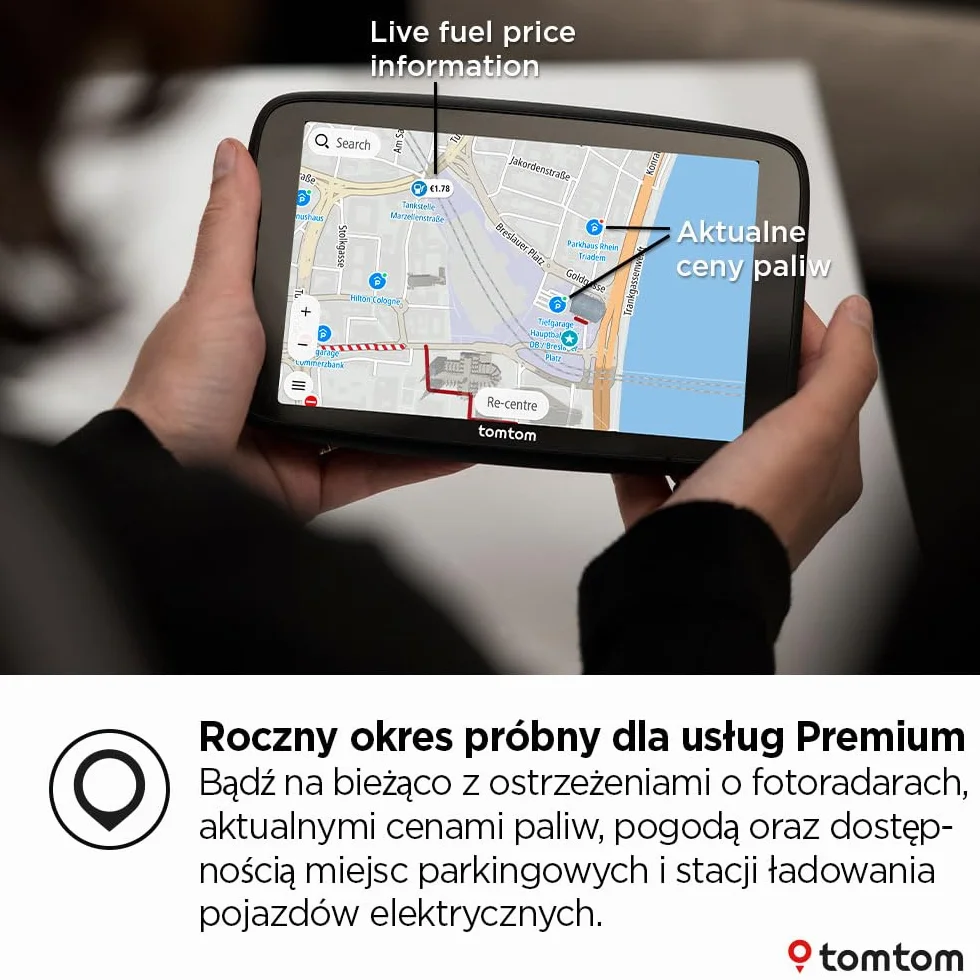 TomTom GO Navigator 7-calowy ekran XL mapa Europy aktualizacje Wi-Fi